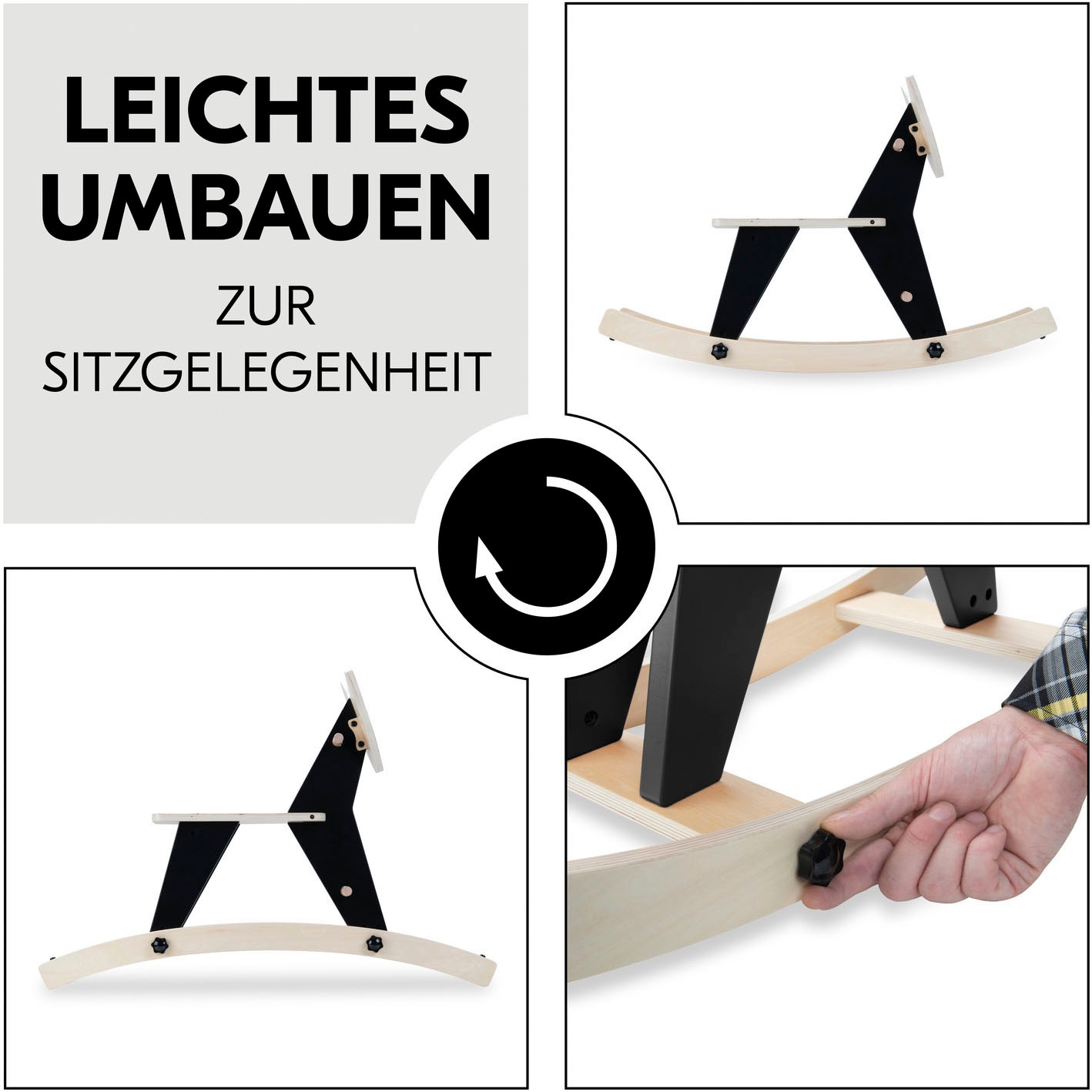 Hauck Schaukeltier »Rock N Swing Zebra« FSC® - schützt Wald