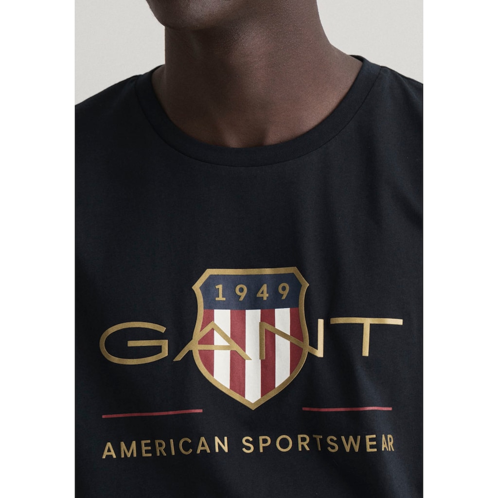 Gant T-Shirt »D2. ARCHIVE SHIELD SS T-SHIRT«, mit grossem Markenlogo-Aufdruck