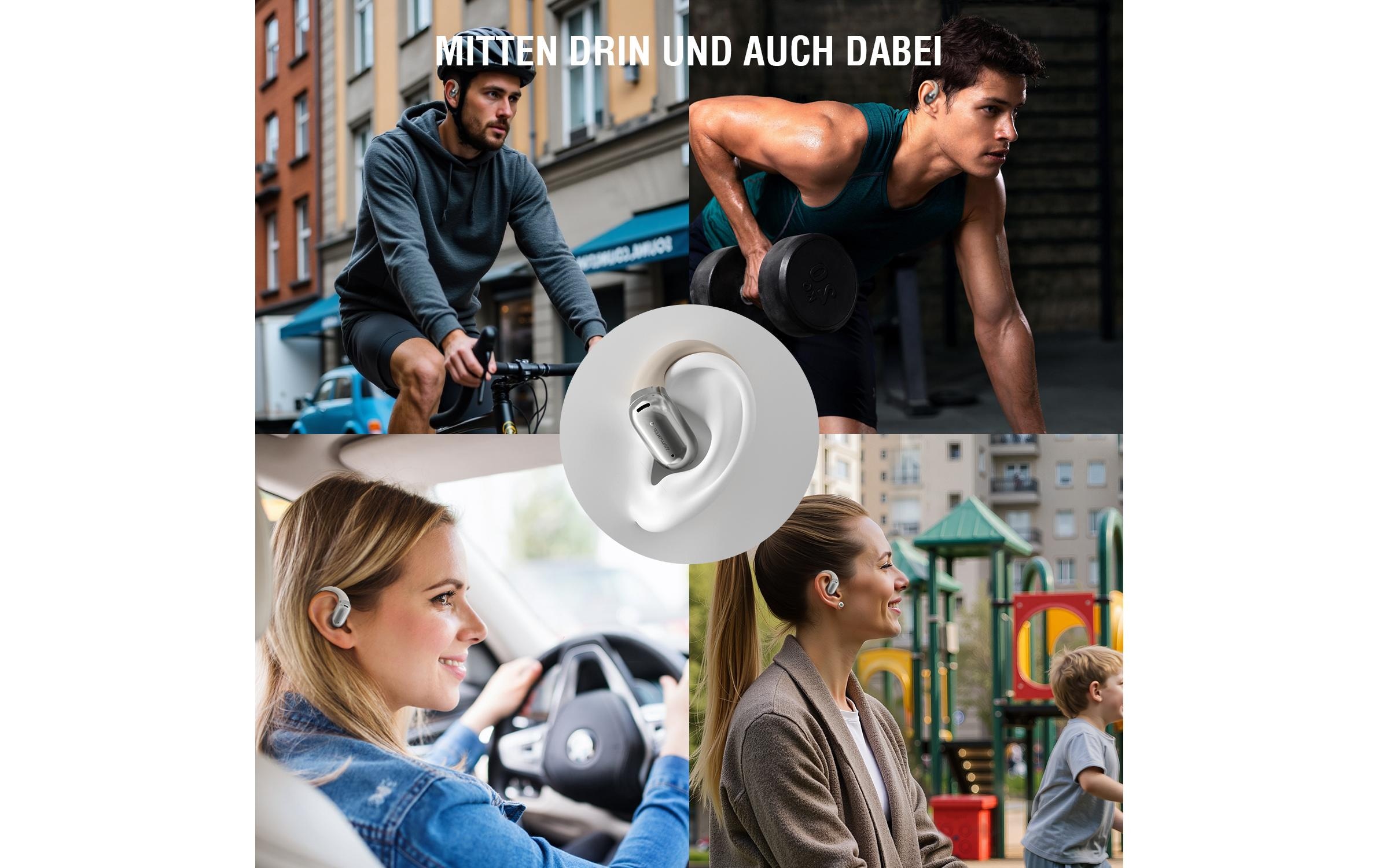 4smarts Écouteurs Bluetooth »SkyBuds AI Screen«