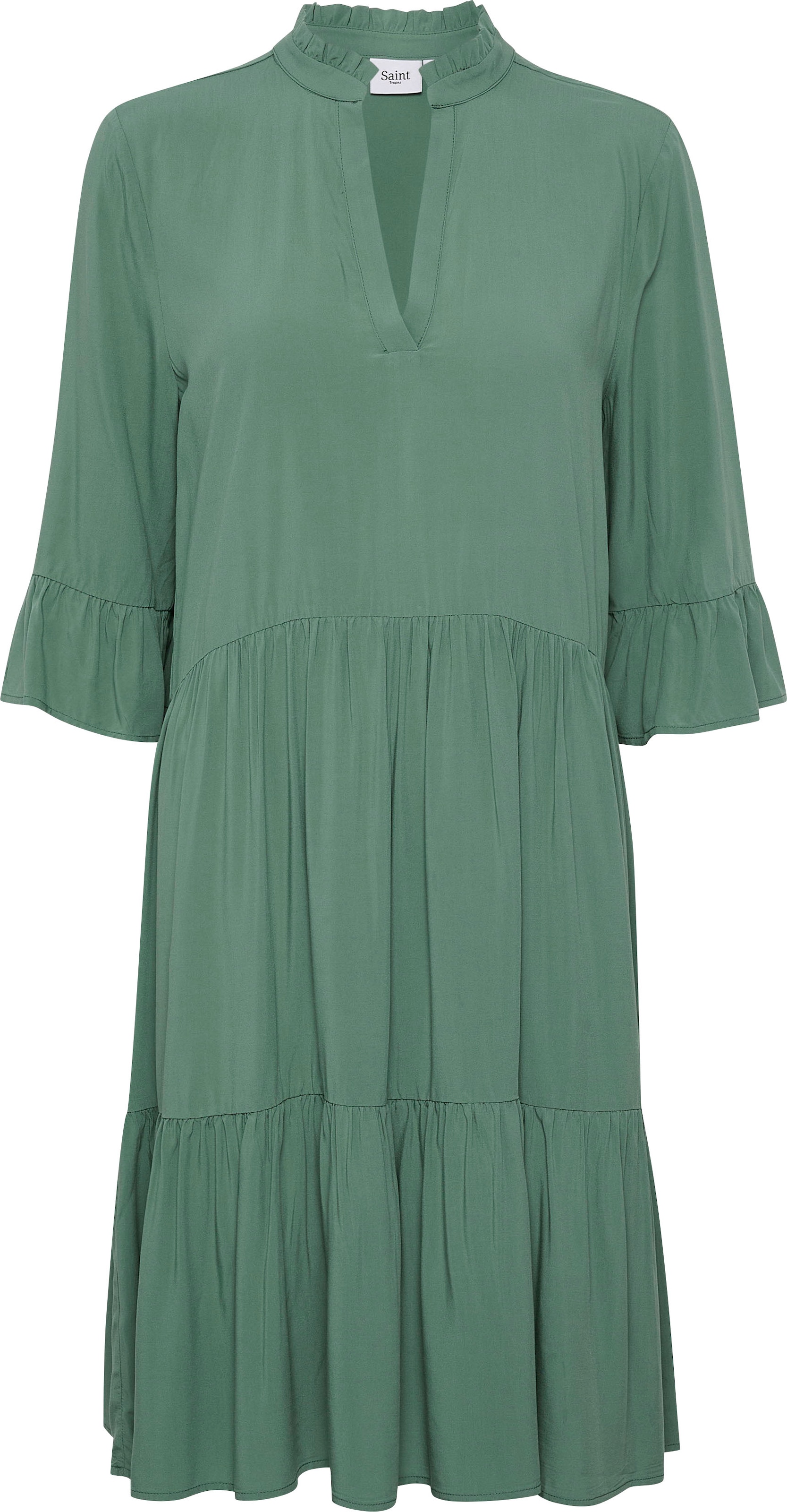 Saint Tropez und Ärmel »EdaSZ Dress«, Sommerkleid mit Volant auf 3/4 versandkostenfrei