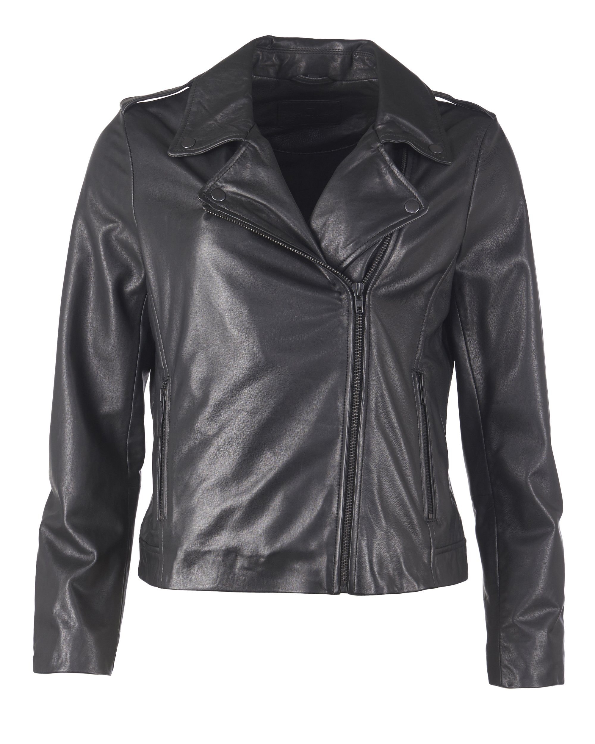 Lederjacke mit asymmetrischem Reissverschluss »TTW9003«