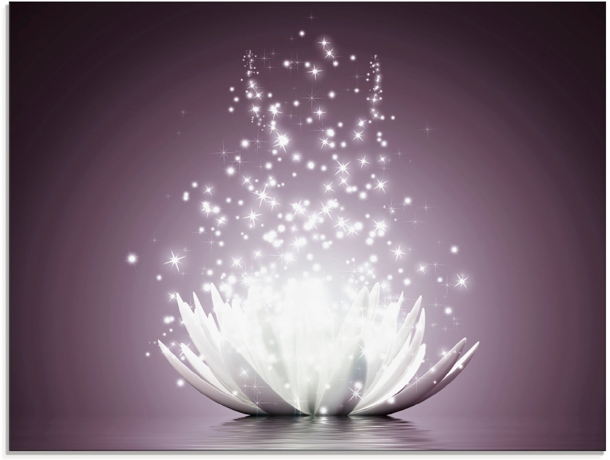 Image of Artland Glasbild »Magie der Lotus-Blume«, Blumen, (1 St.) bei Ackermann Versand Schweiz