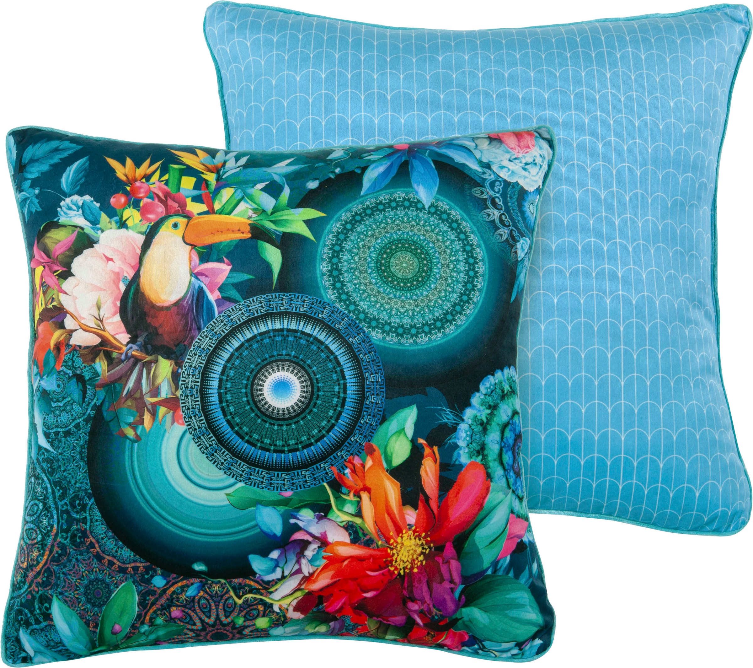 Image of hip Dekokissen »Cailani«, (1 St., 1 48x48 cm Dekokissen - Mit biese), mit Biese bei Ackermann Versand Schweiz