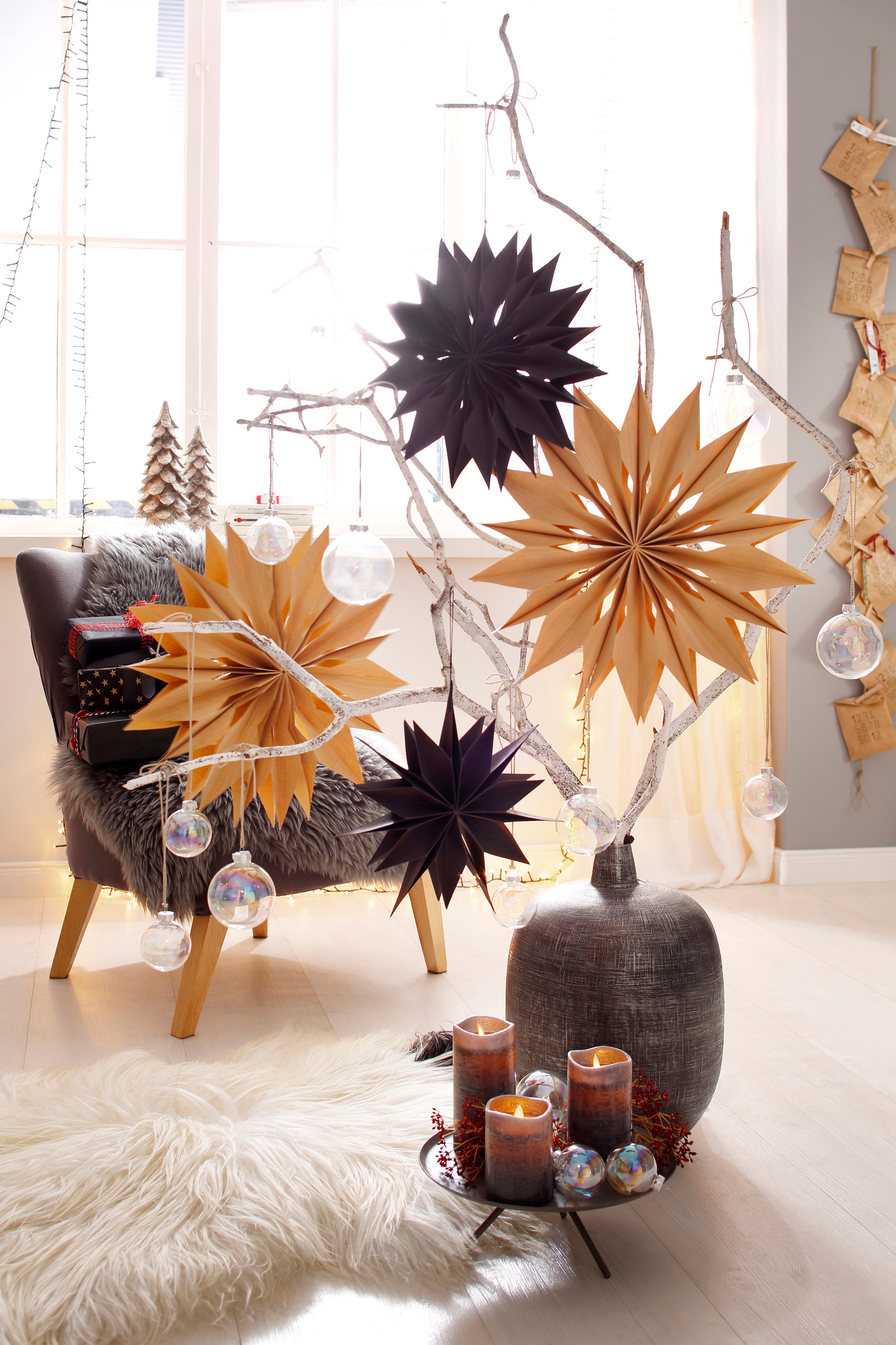 MAGIC by Inge Weihnachtsbaumkugel »Straight & Cool« aus Glas, Ø 6 cm und 8 cm