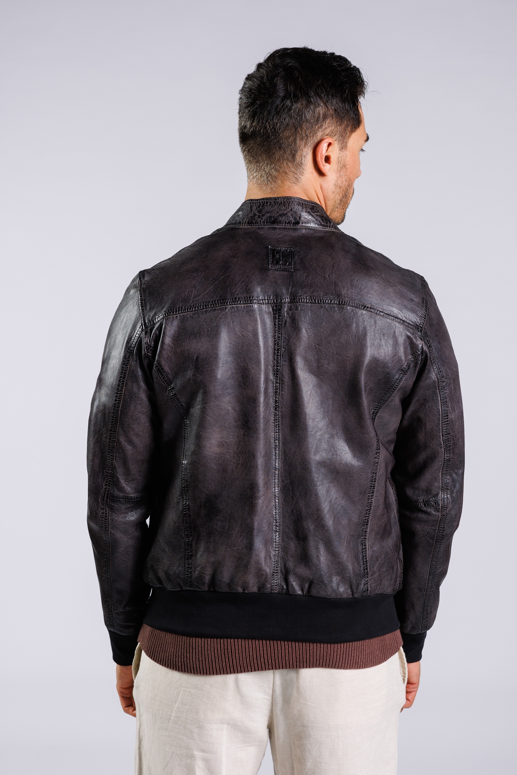 Freaky Nation Veste en cuir »Theis-FN«