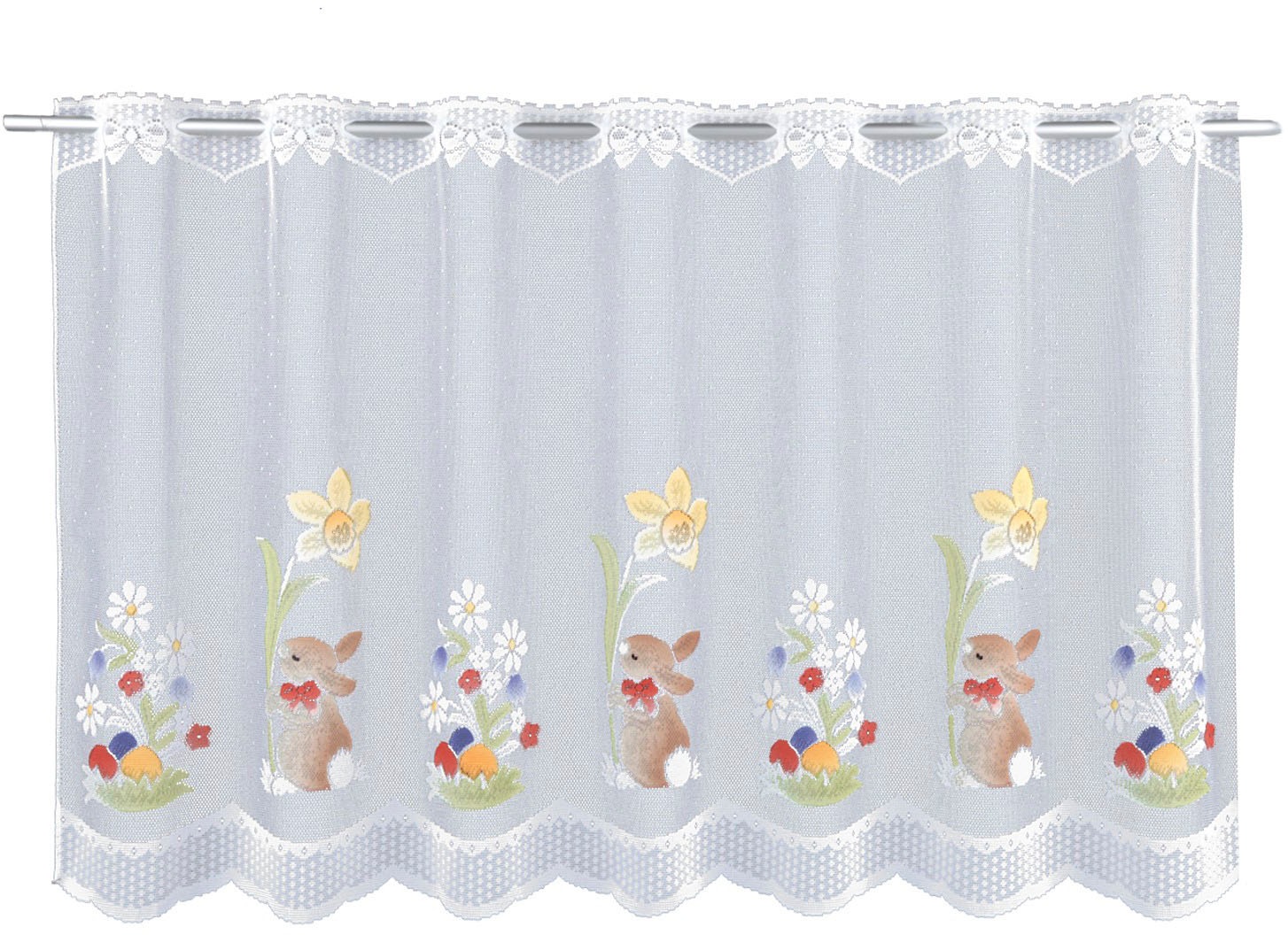 Image of WILLKOMMEN ZUHAUSE by ALBANI GROUP Schiebegardine »Osterhase«, (1 St.), Scheibengardine handcoloriert bei Ackermann Versand Schweiz