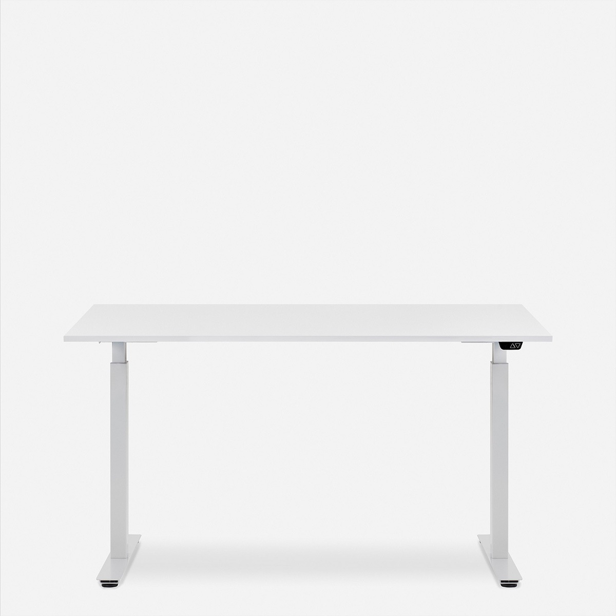 Schreibtische »WRK21 Schreibtisch Smart 160 x 80 cm, Höhenverstellbar, Weiss Uni / Weiss«