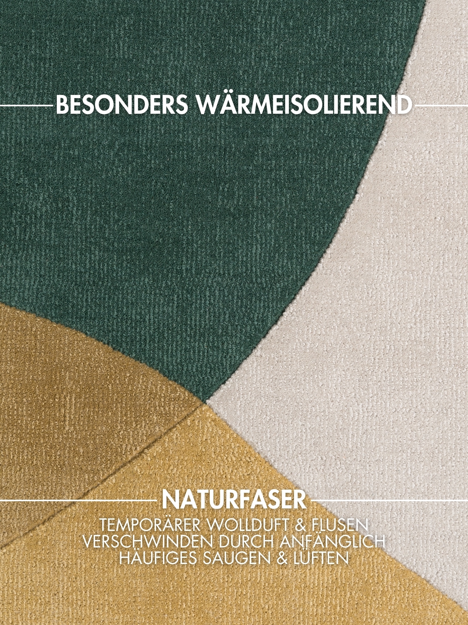 Ted Baker Wollteppich »Clarissa« rechteckig 11 mm Höhe Wolle, Abstrakt, Natur, Wohnzimmer, Schlafzimmer, Modern, Geometrisch