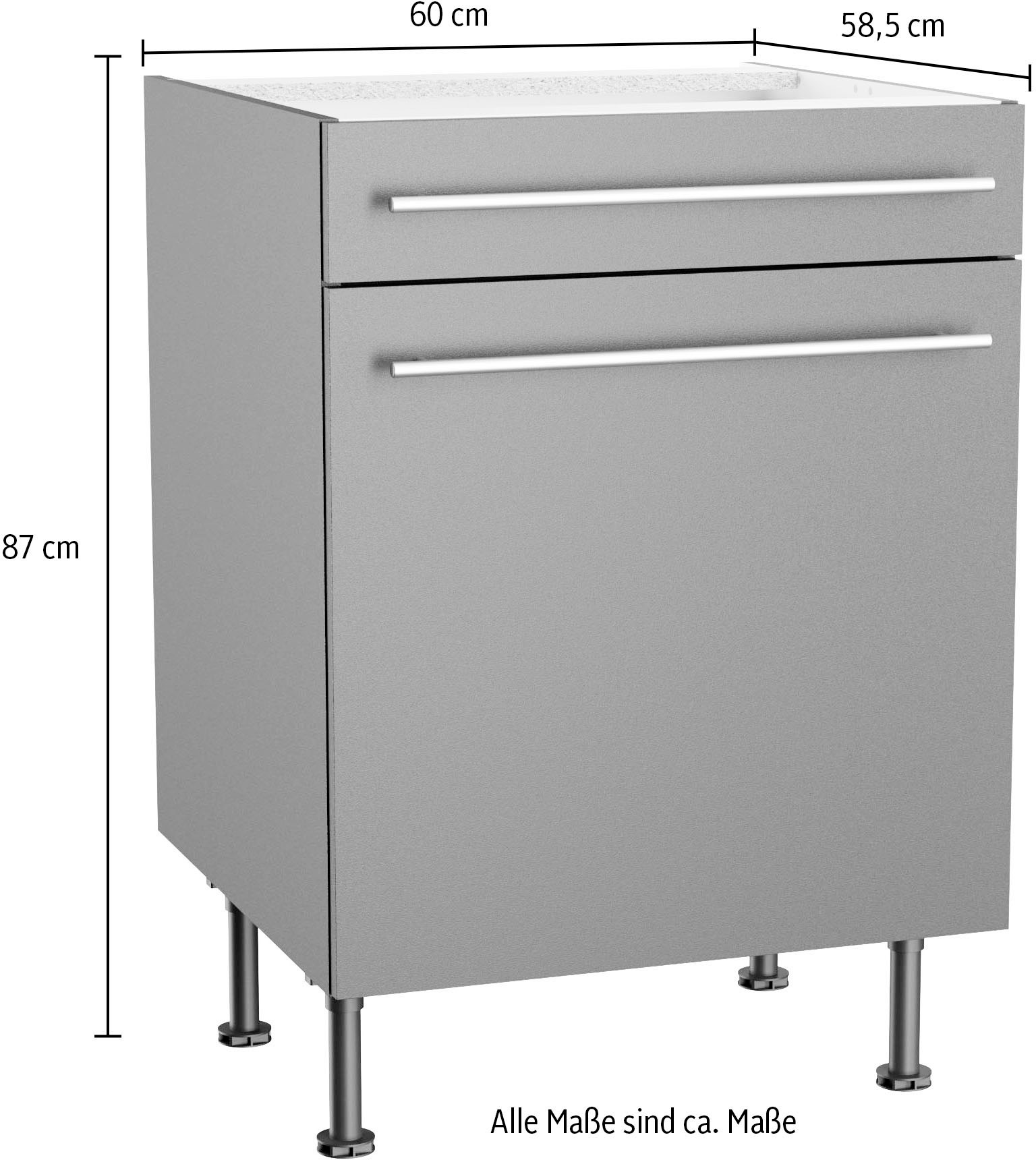 OPTIFIT Unterschrank »Bern2«, Breite 60 cm, 1 Tür, 1 Schubkasten, 1 Einlegeboden