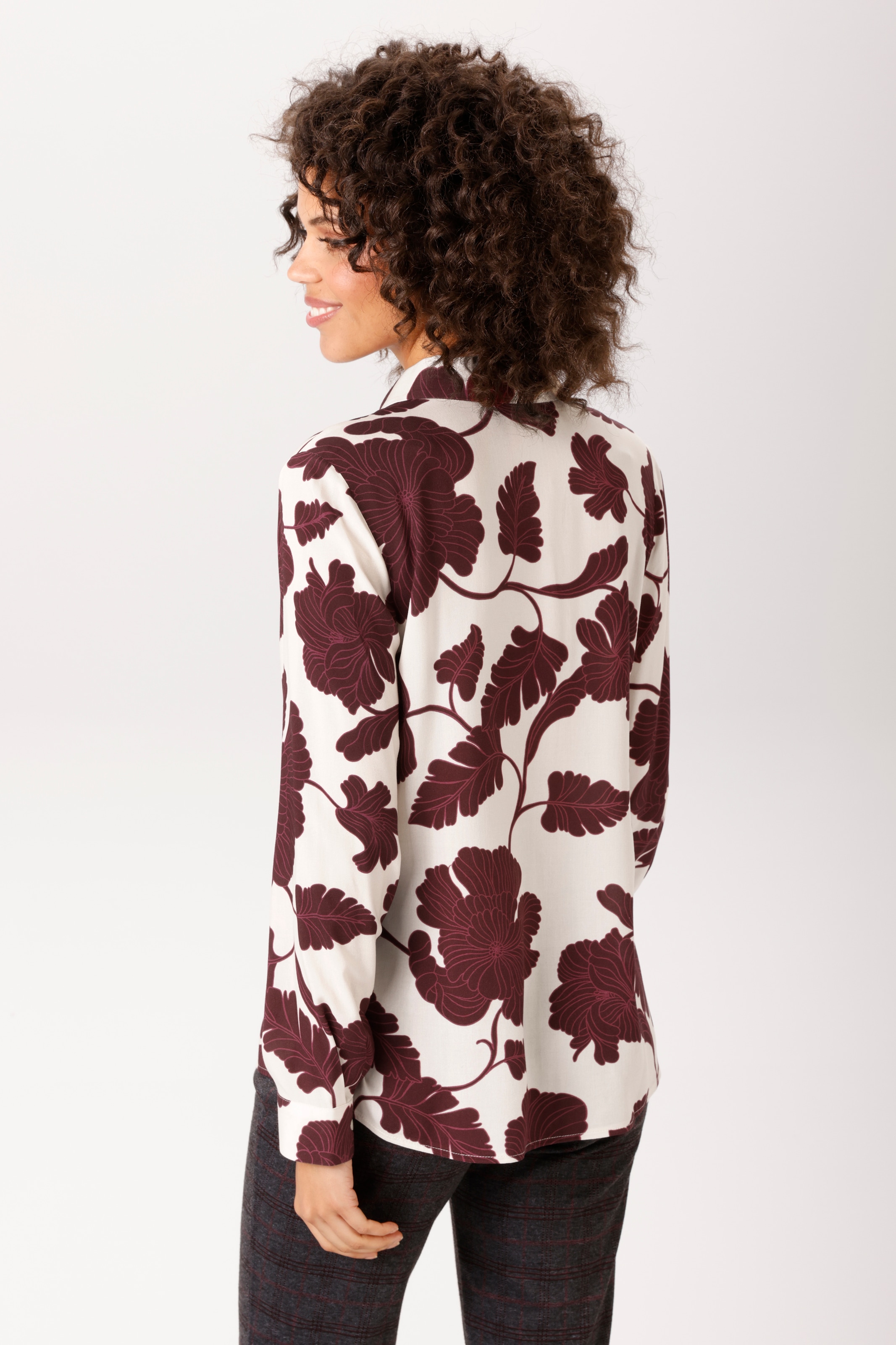 Aniston CASUAL Blouse chemise imprimé de grandes feuilles - NOUVELLE COLLECTION