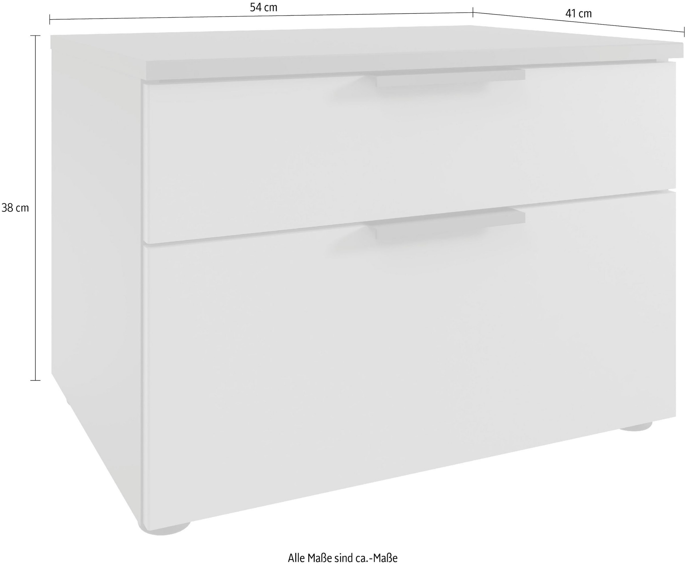 Wimex Table de nuit »Oxford by fresh to go, mit Schubladen, in 2 Grössen« 54cm breit,41cm tief, wahlweise in 2 Höhen,  Mit Soft-close Beschlägen