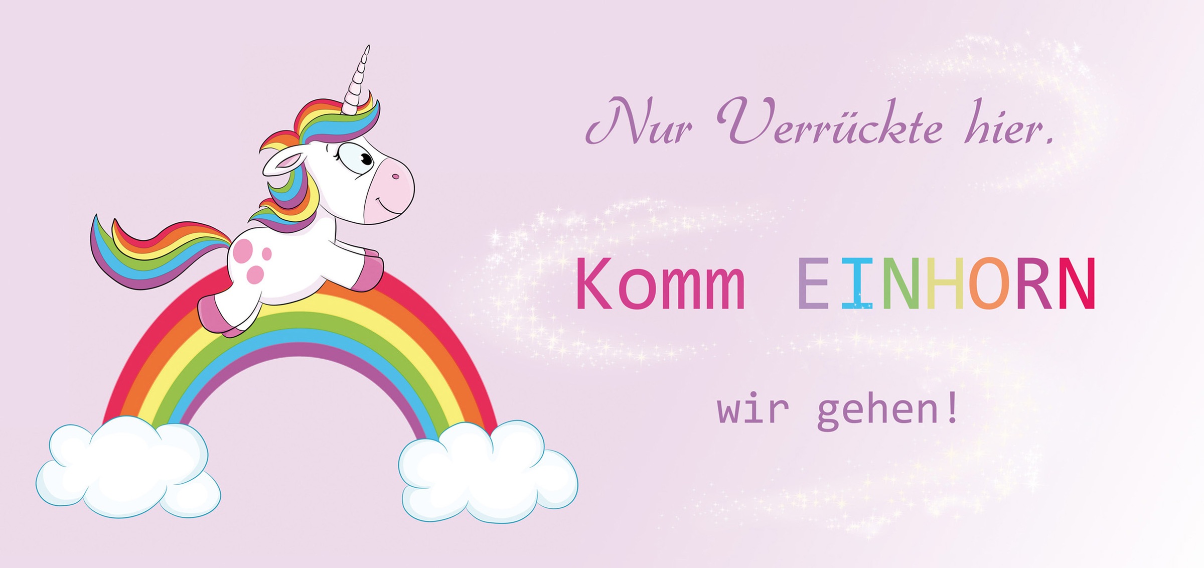 Image of Bönninghoff Leinwandbild »Einhorn mit Regenbogen«, (1 St.) bei Ackermann Versand Schweiz