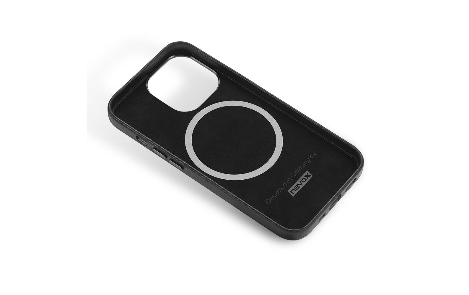 nevox Smartphone-Hülle »StyleShell PRO MagSafe iPhone 15 Pro Schwarz«