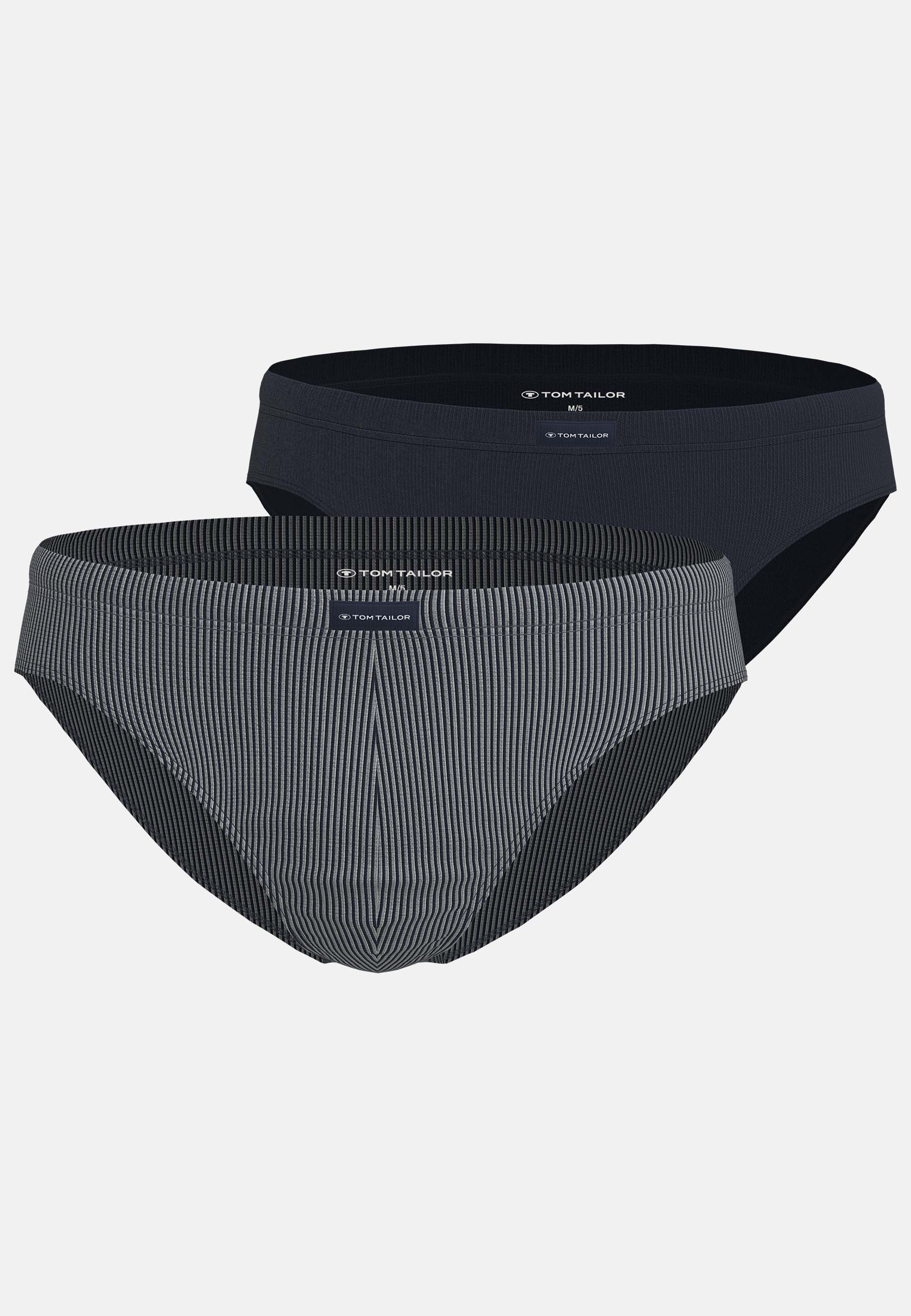 TOM TAILOR Minislip »Kentucky«, 2 bequem, basic, eng, atmungsaktiv, mit Logo, breiter Bund, Baumwollmix