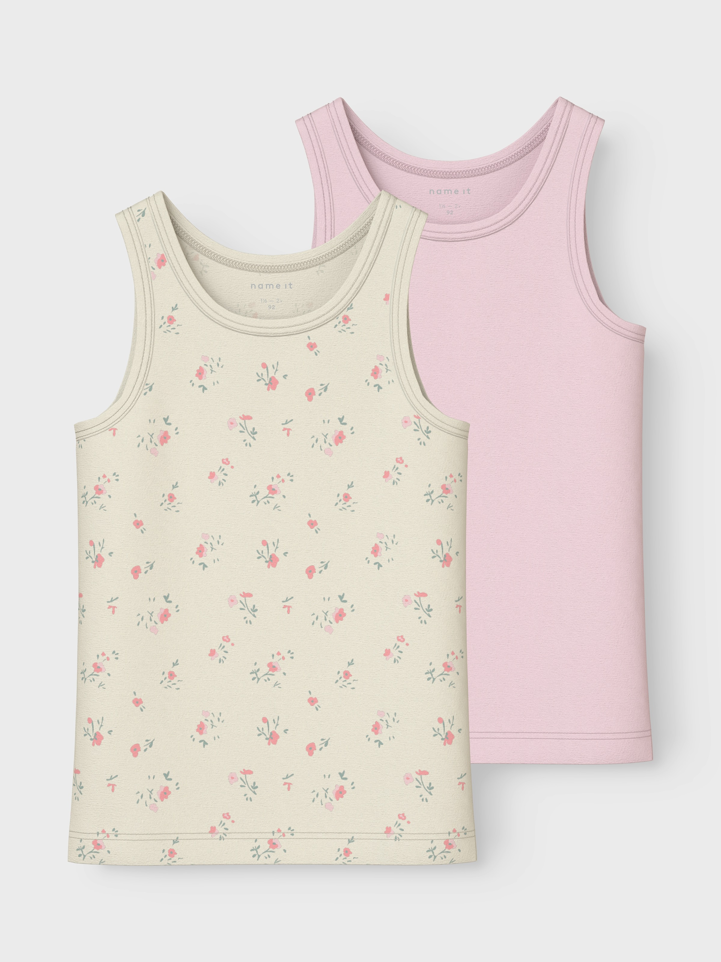 Name It Unterhemd »NMFTANK TOP 2P FLOWER NOOS«, (Packung, 2 St.)
