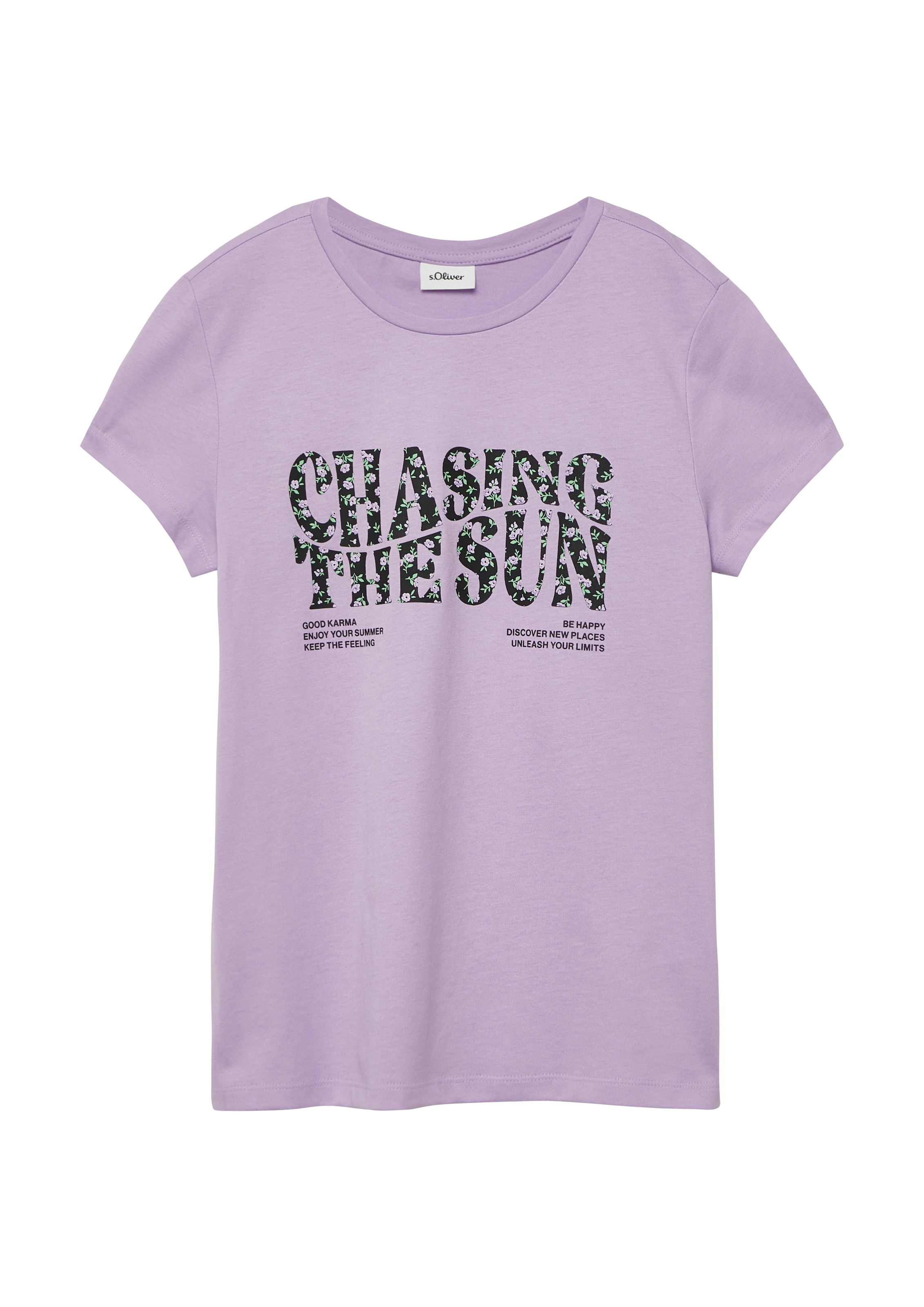 s.Oliver Junior Kurzarmshirt Sommershirt mit Print