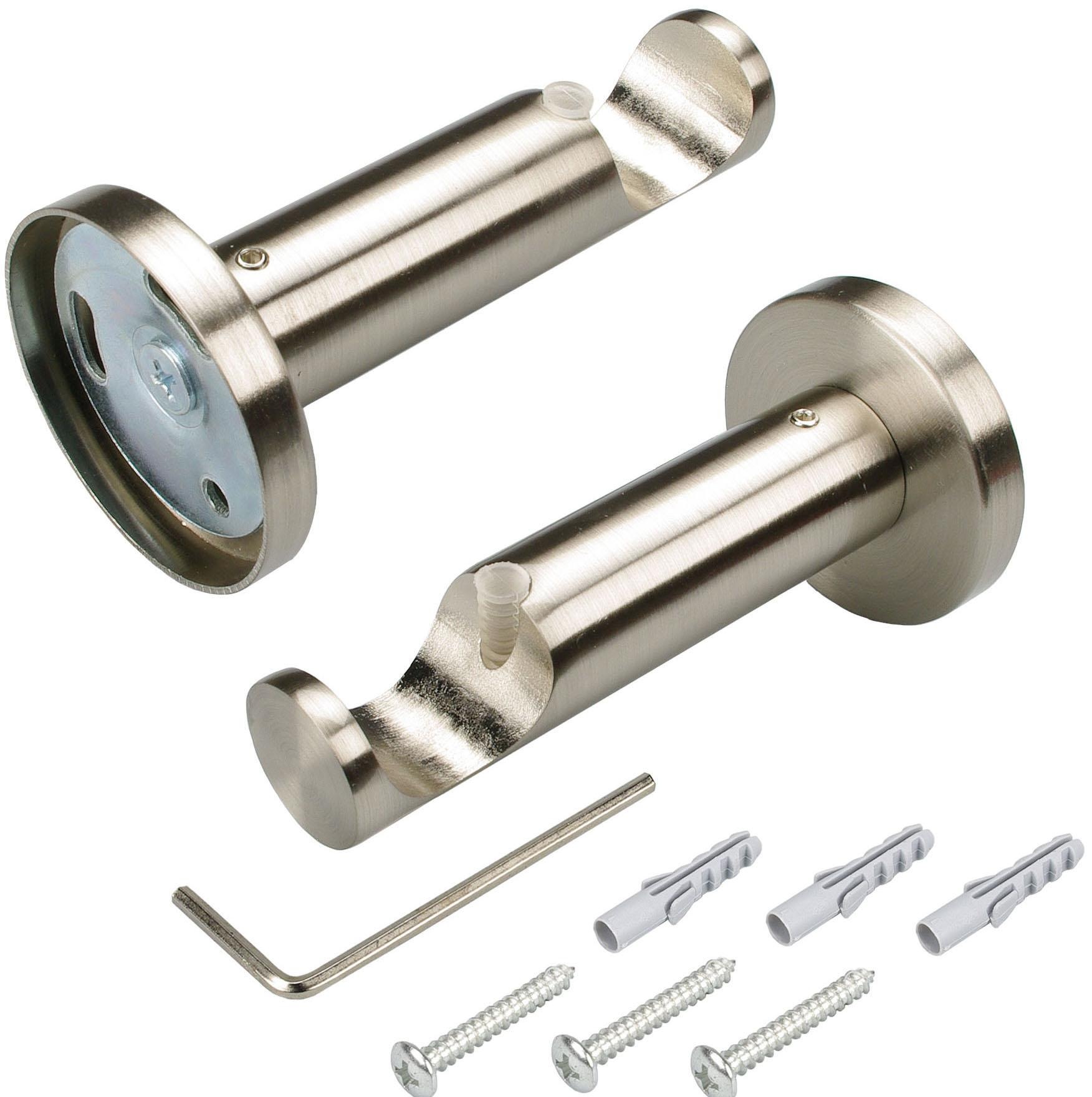 Liedeco Gardinenstange »CELKEGEL01SG1L«, 1 läufig-läufig, Fixmass, 1-läufig im Fixmass Ø 25 mm