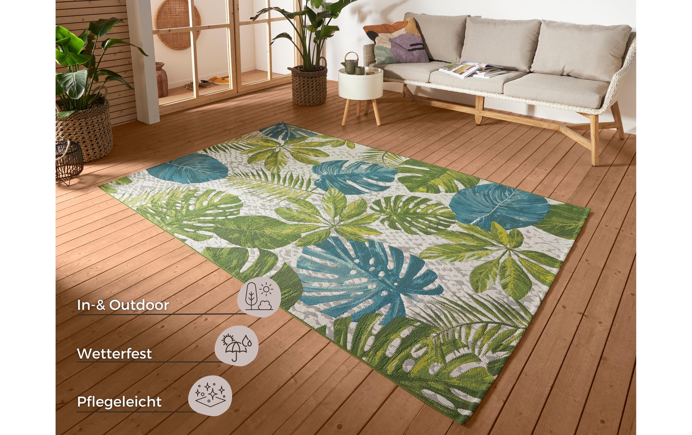 HANSE Home Teppich »Tropical Leaves«