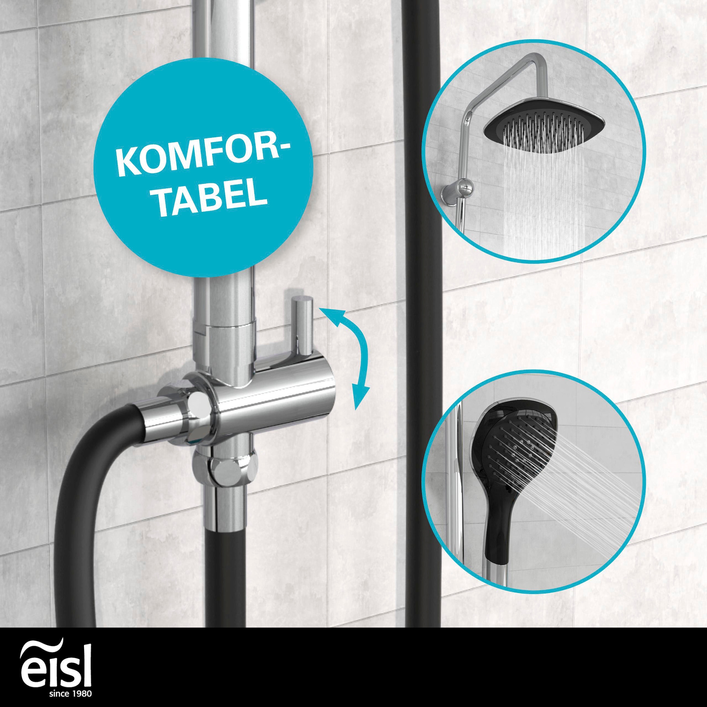 Eisl Garniture de douche »Duschtraum« ensemble de douche avec pommeau fixe et douchette, douche pluie 3 fonctions