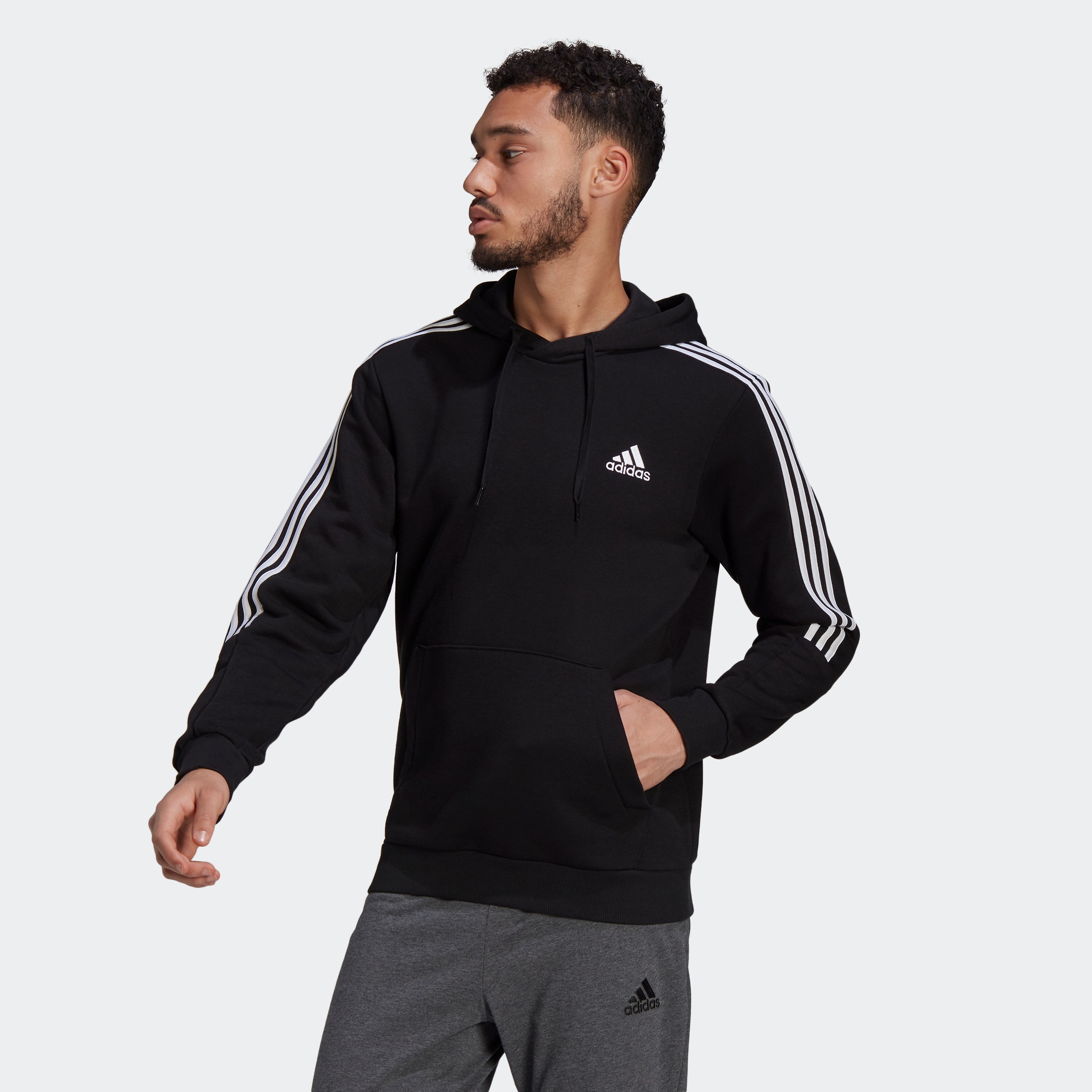 Image of adidas Performance Sweatshirt »ESSENTIALS FLEECE CUT 3-STREIFEN HOODIE« bei Ackermann Versand Schweiz