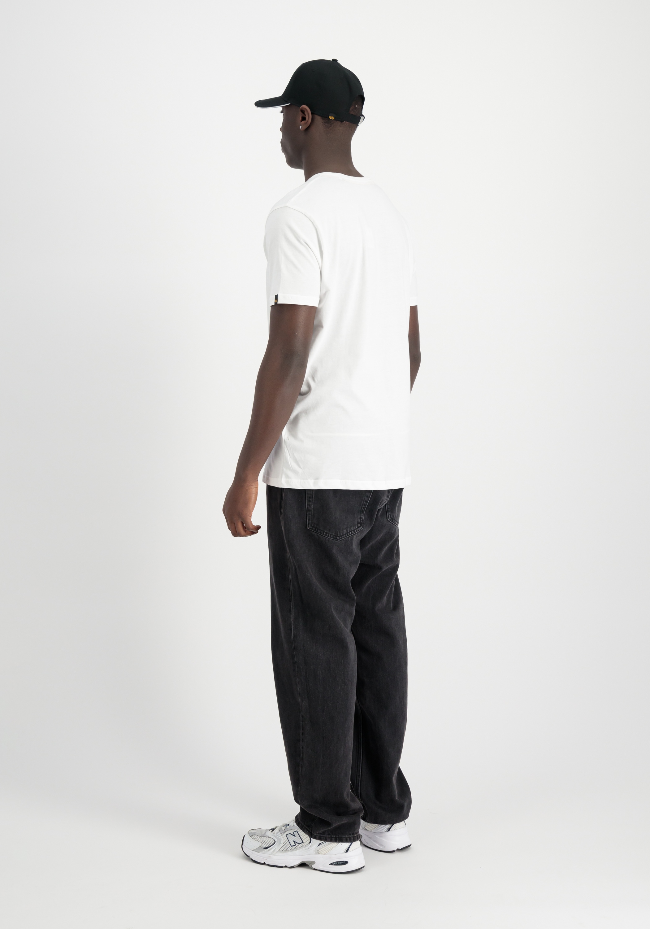 Alpha Industries T-Shirt »Alpha Industries Men - T-Shirts Basic V-Neck T Small Logo«