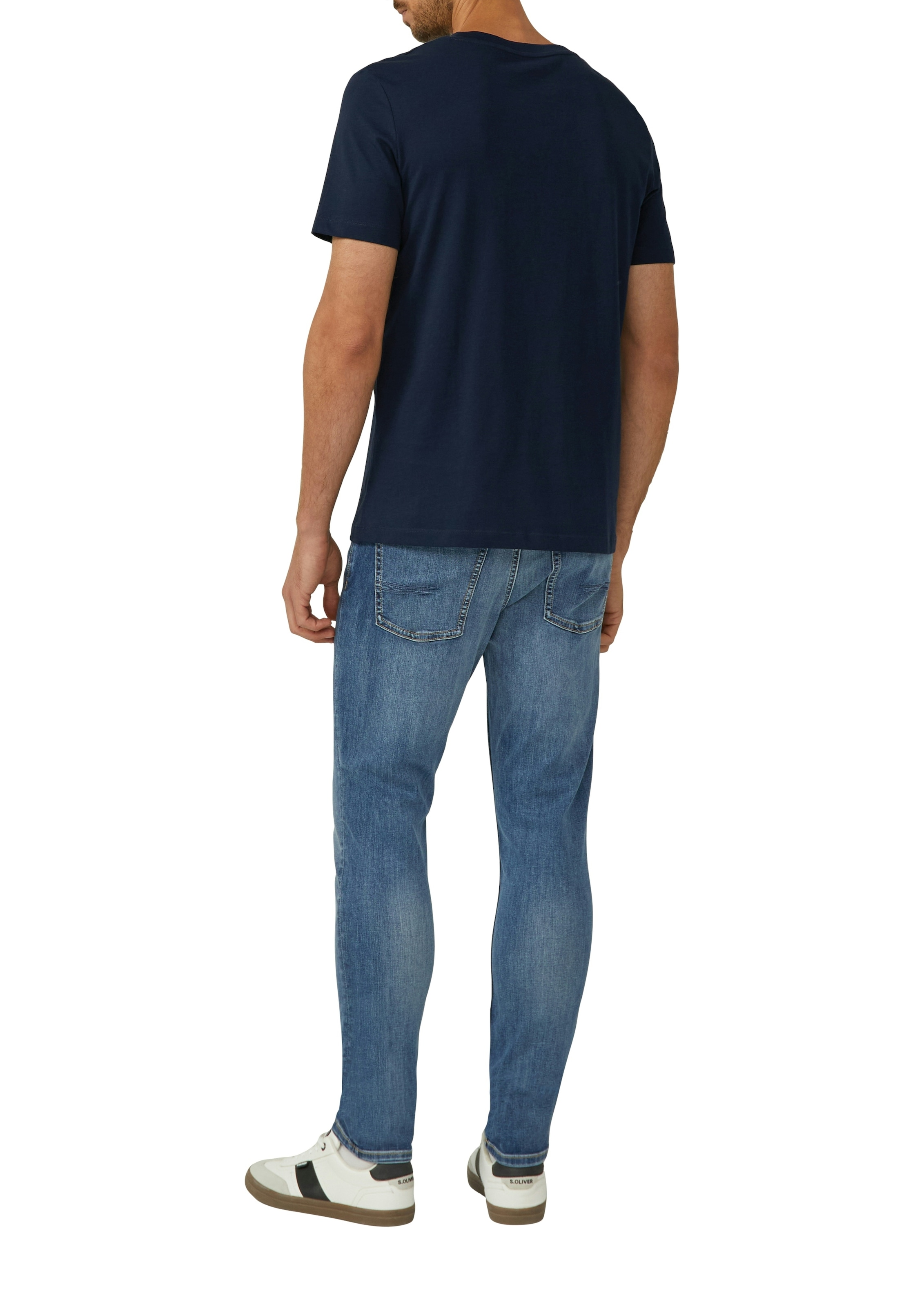 s.Oliver T-shirt 2 cuis avec grand imprimé logo, lot de 2