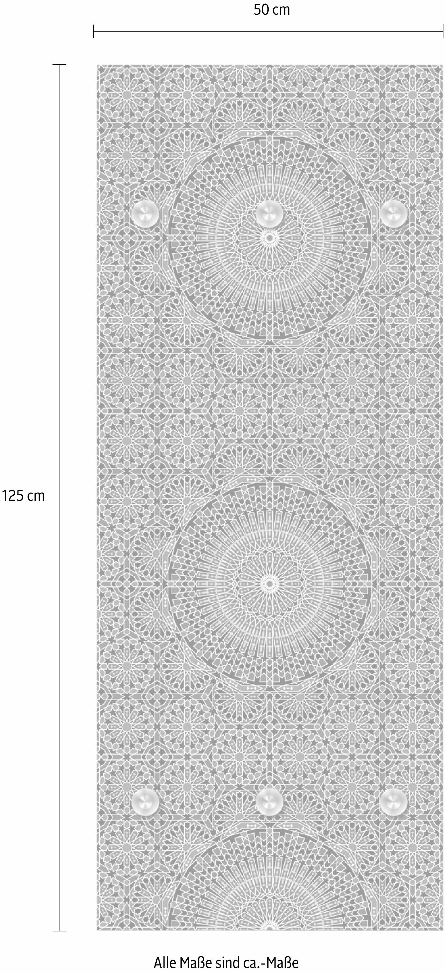 queence Barre de penderie »Blumen« mit 6 Haken, 50 x 120 cm