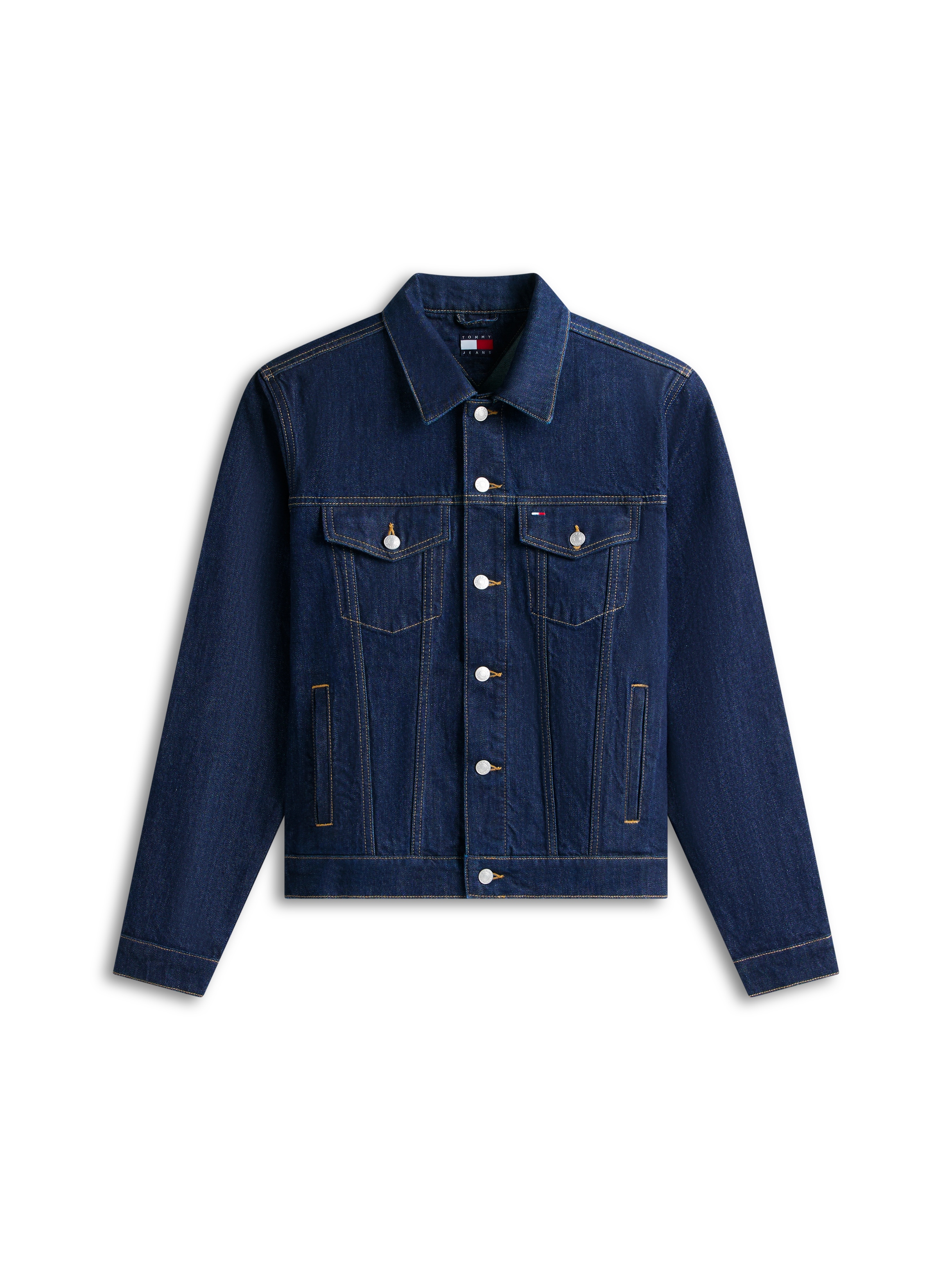 Tommy Jeans Jeansjacke »RYAN REGULAR« ohne Kapuze Regular fit mit praktischen Taschen
