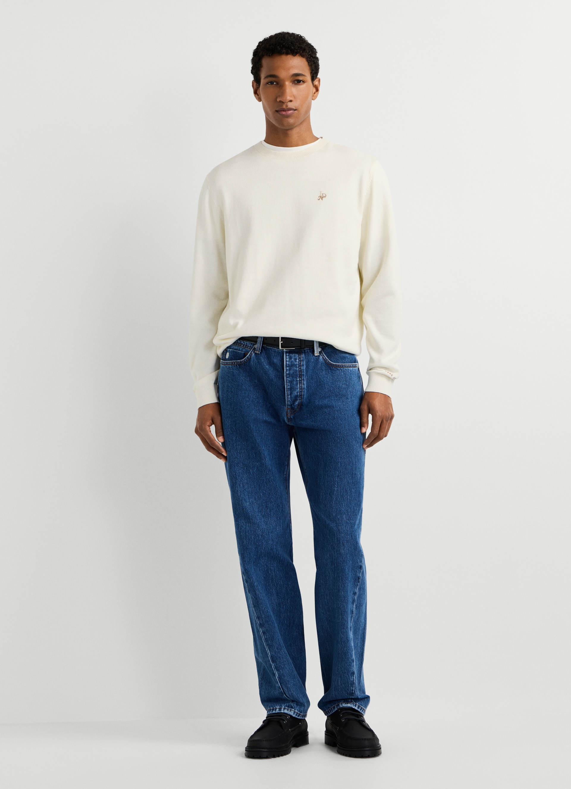 Pepe Jeans Pull à col rond »DANIELS« avec détails brodés, coton