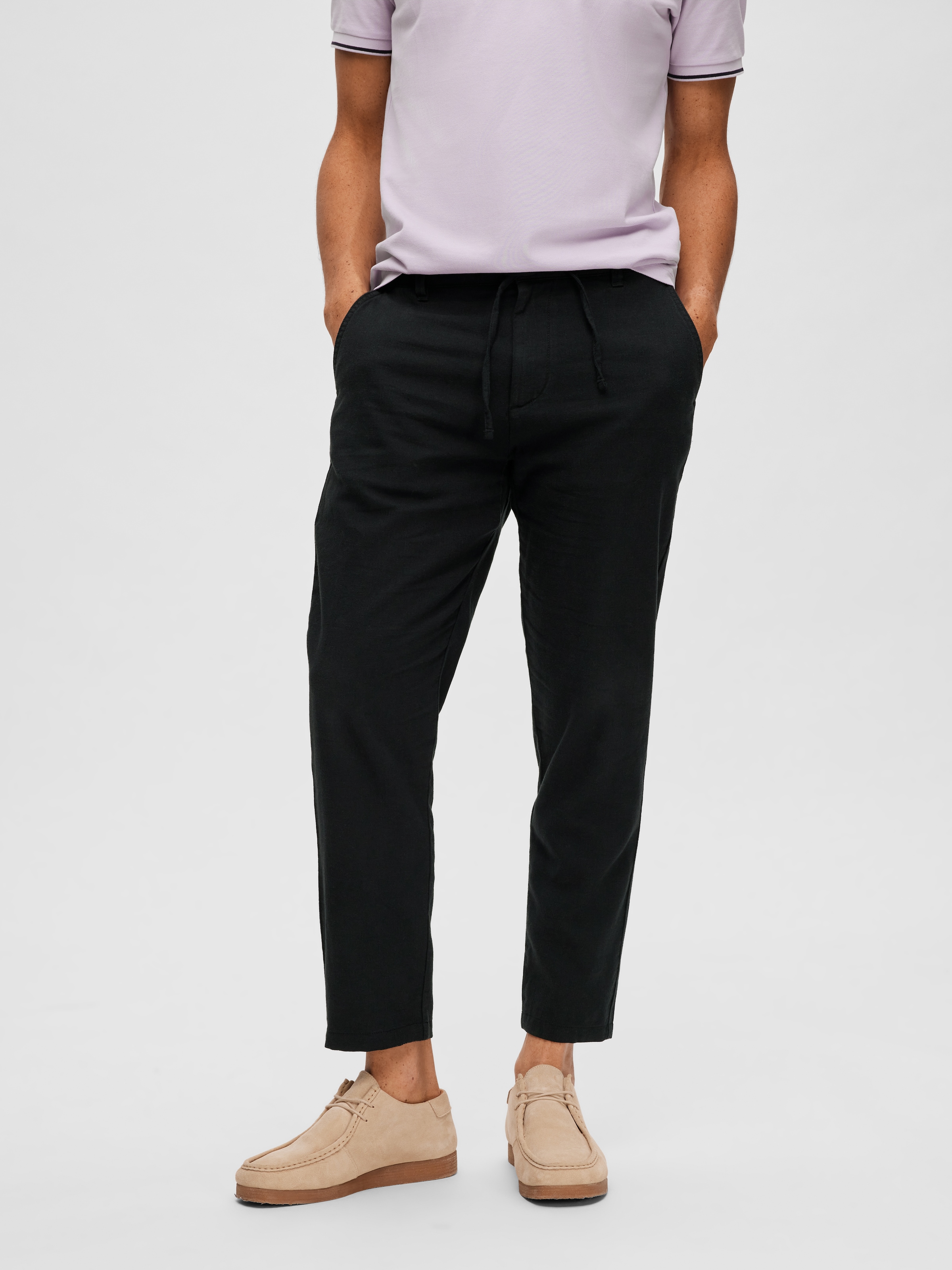 Image of SELECTED Chinohose "SLH172-SLIMTAPE BRODY LINEN PANT NOOS" mit Leinen