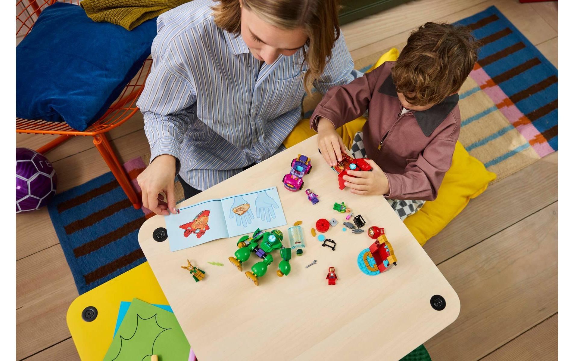 Image of LEGO Konstruktionsspielsteine "Loki vs. Team Iron Man (11211), LEGO Disney Junior Marvel" Made in Europe