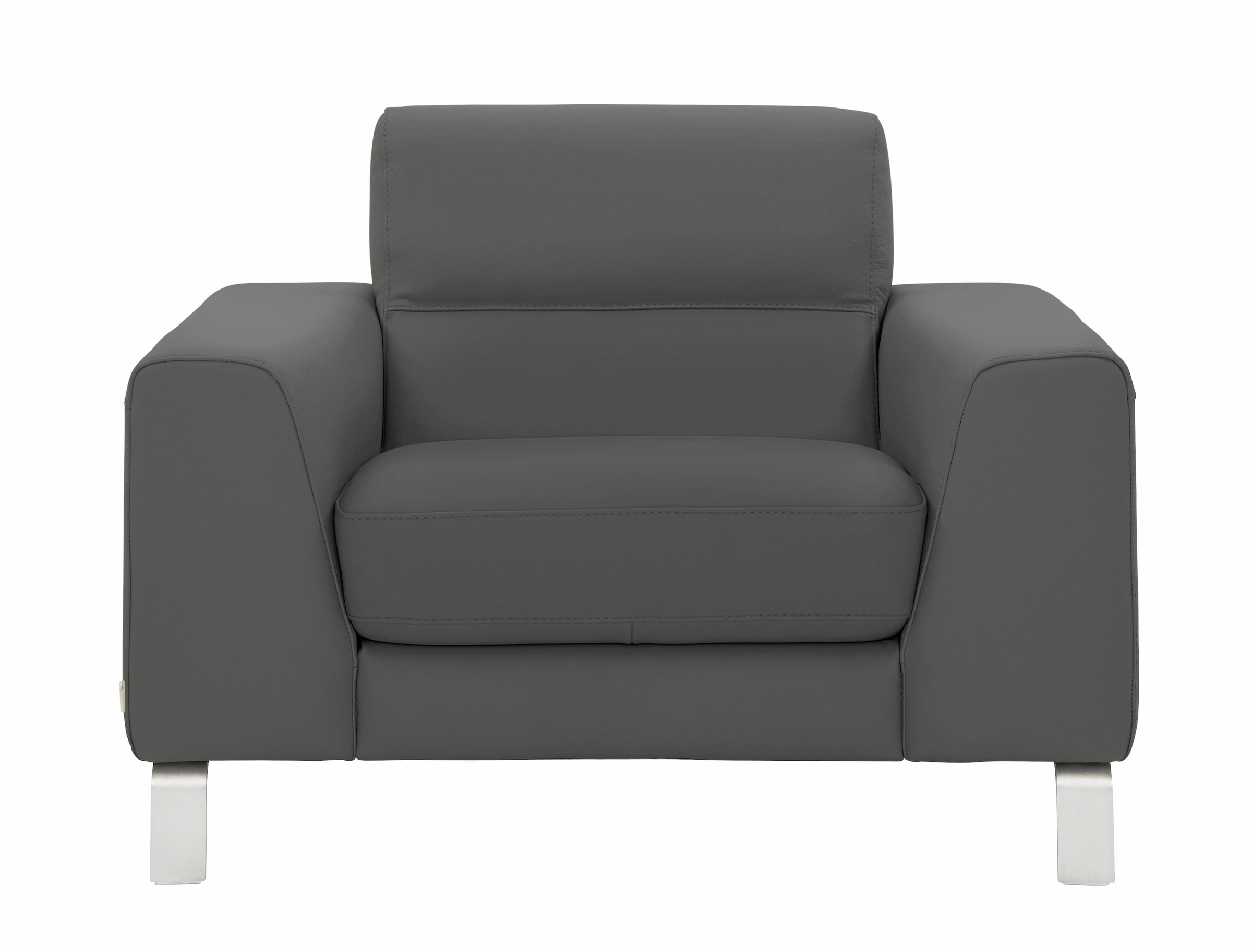 CALIA ITALIA Sessel »Simon Loungesessel, Designsessel, sehr bequem«, in zwei Lederqualitäten