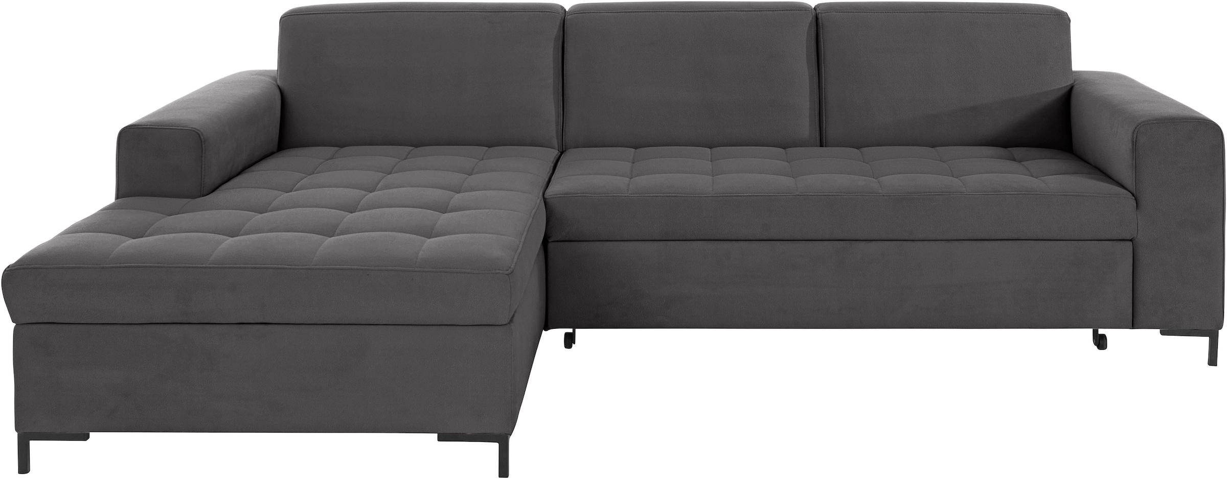 GOODproduct Ecksofa »Grazzo L-Form«, hochwertige Stoffe aus recyceltem Material, Steppung im Sitzbereich