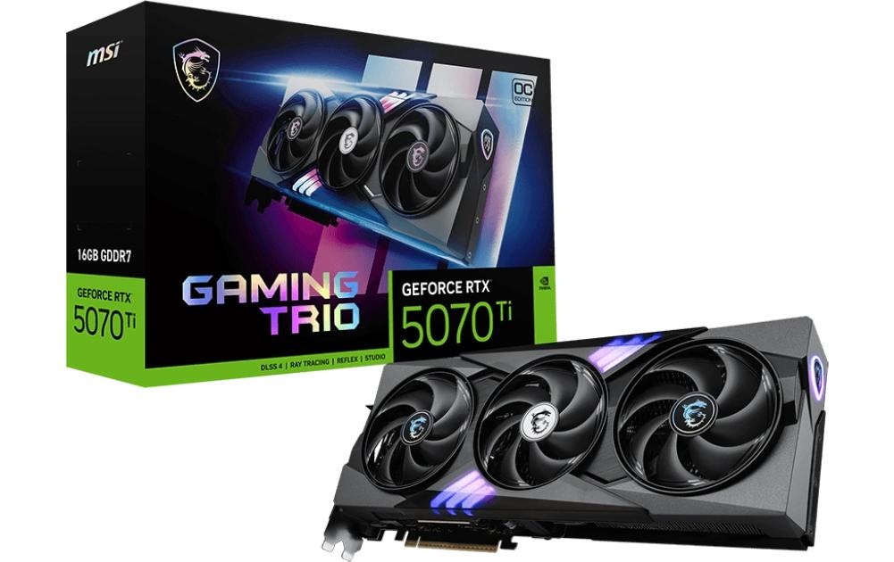 Image of MSI Grafikkarte "GeForce RTX 5070 Ti 16G GAMING TRIO OC" 16 GB