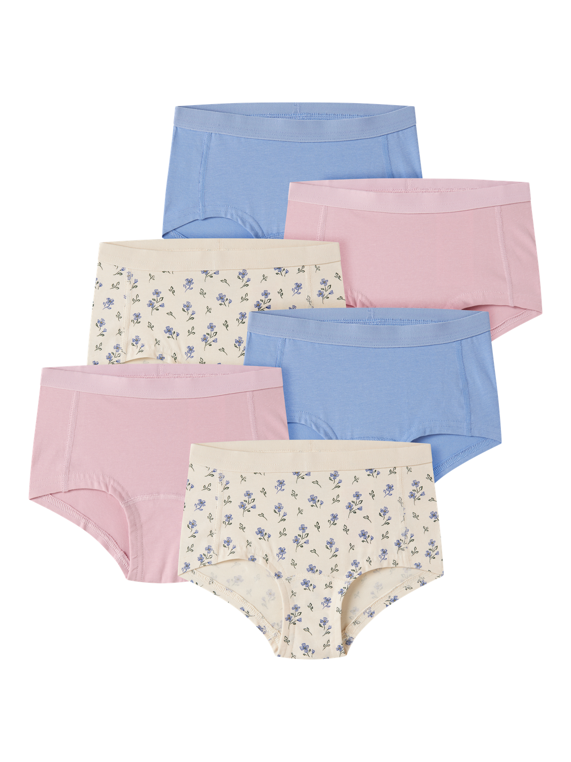 Name It Hipster »NKFHIPSTER 6P BUTTERCREAM FLORAL NOOS« Paquet, 6 cuis