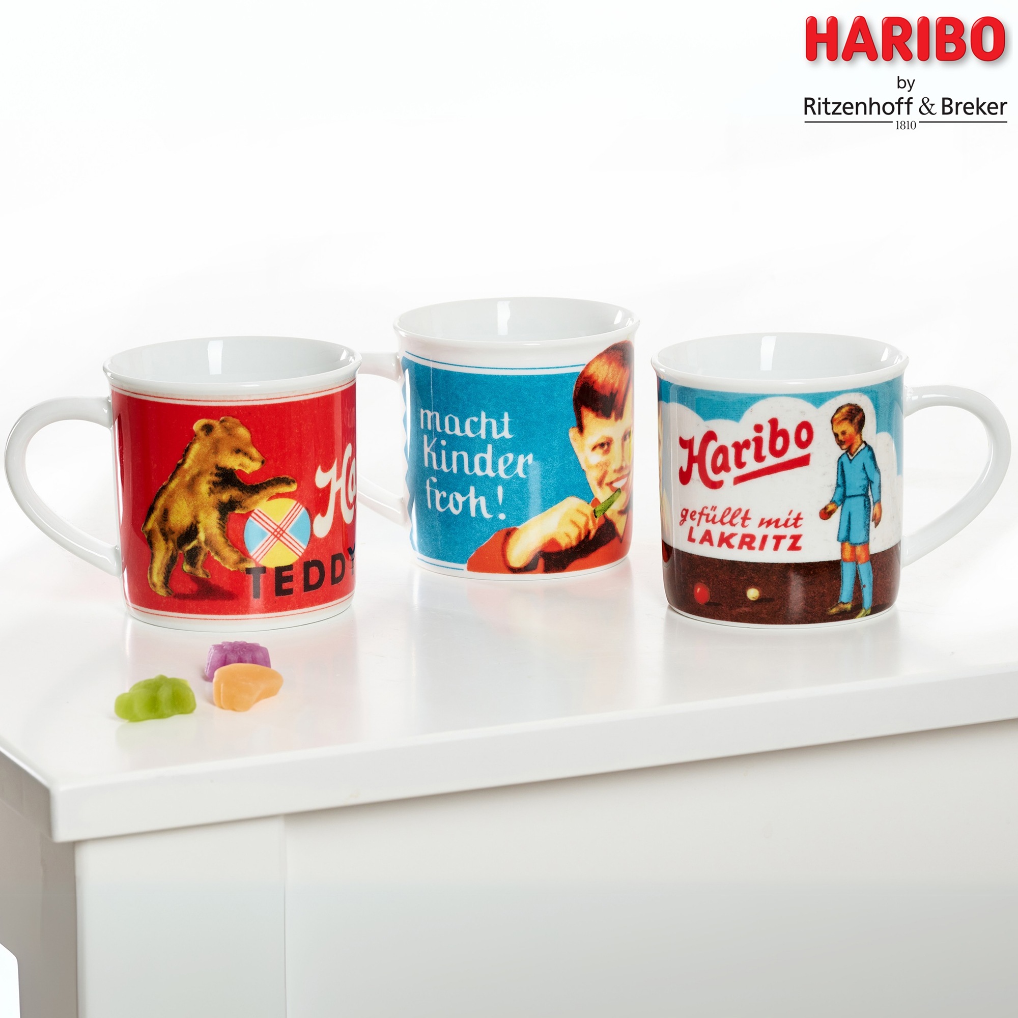 Ritzenhoff & Breker Becher »HARIBO Retro, Lakritz, 380 ml« spülmaschinenfest