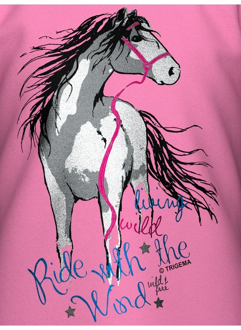 Trigema T-Shirt »TRIGEMA T-Shirt mit Pferd« 1 Stk.