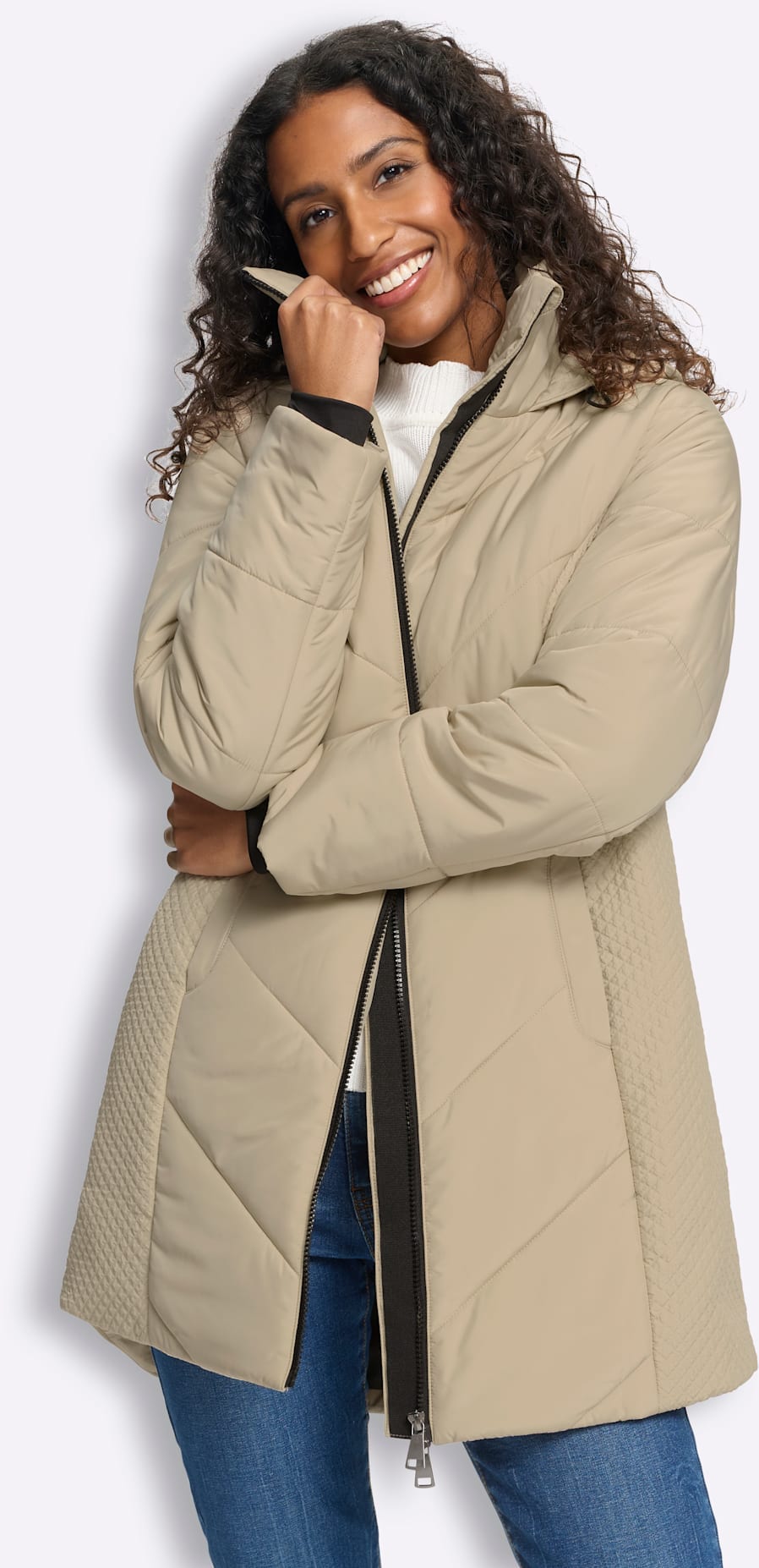 heine Veste matelassée avec capuche