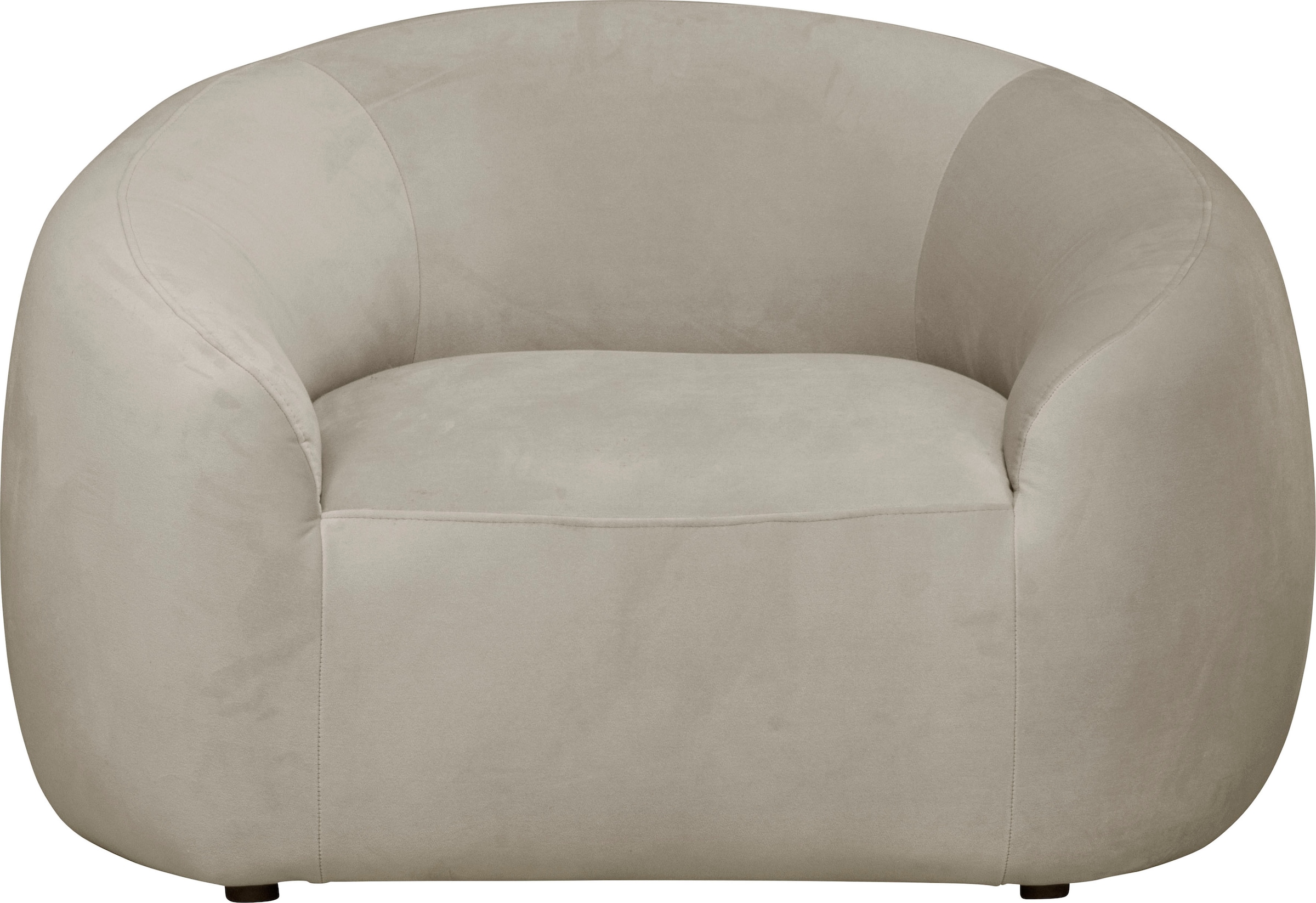 LeGer Home by Lena Gercke Sessel »YANI Relaxsessel, Loungesessel, Masse B/T/H: 127/96/76 cm«, organische Form, mit Wellenunterfederung, auch in Bouclé