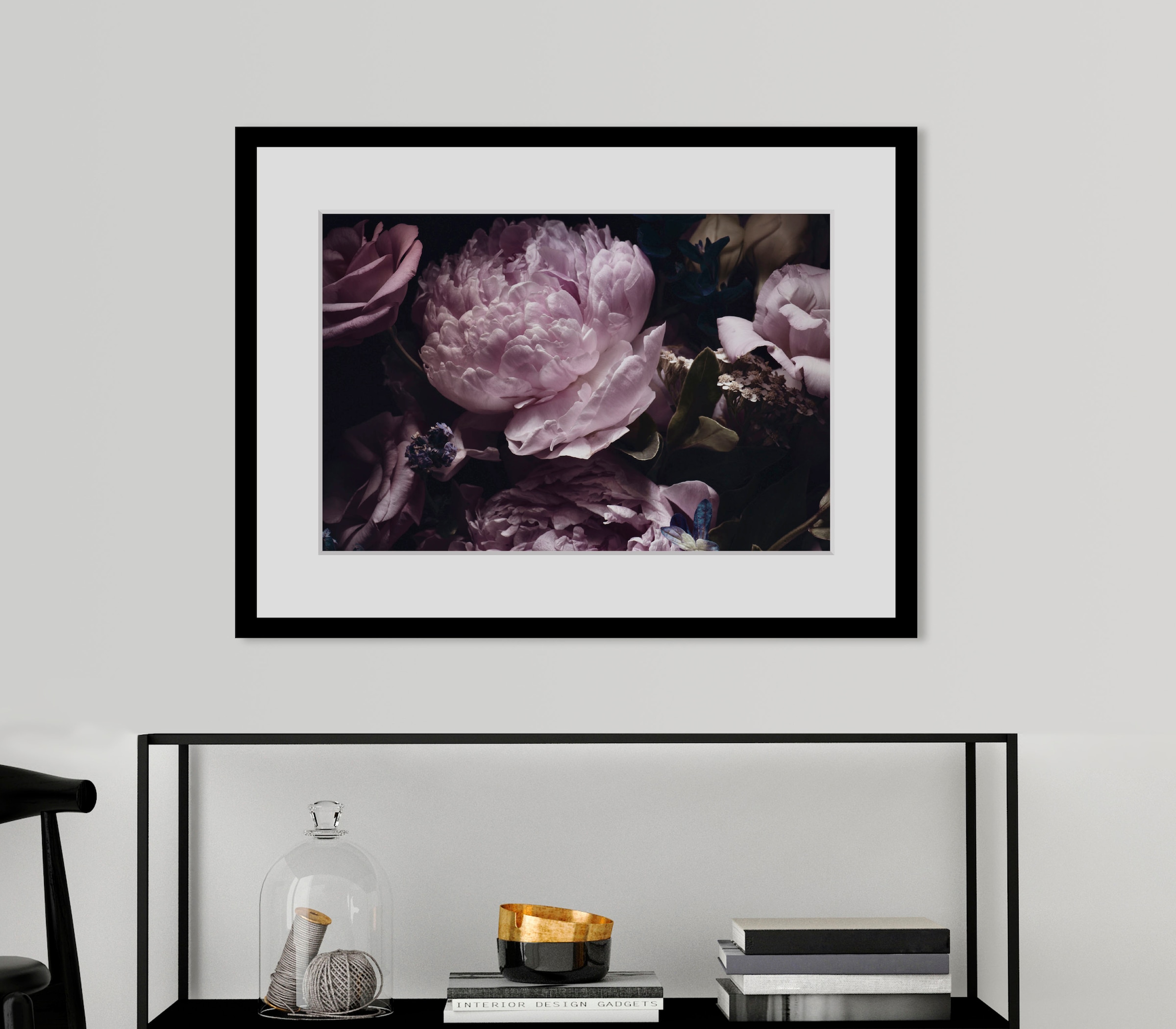 Image of queence Bild "Lila" Blumen Foto Pflanzen Pflanzenbilder 1 Stk. tlg. HD Premium Poster-Druck inkl. Holzrahmen