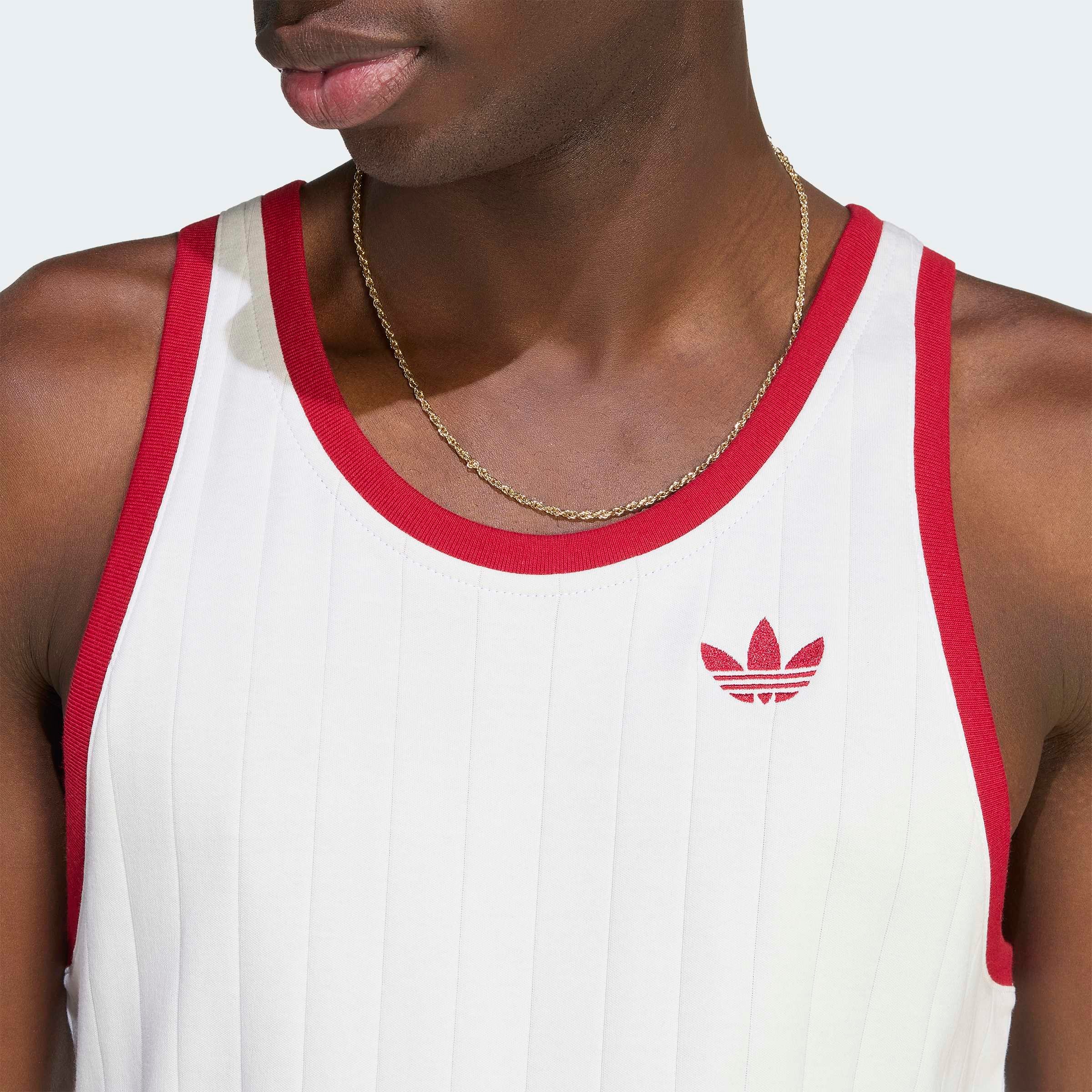 adidas Originals Débardeur »PINSTR TNK« avec structure discrète, respirant, en coton, coupe ajustée