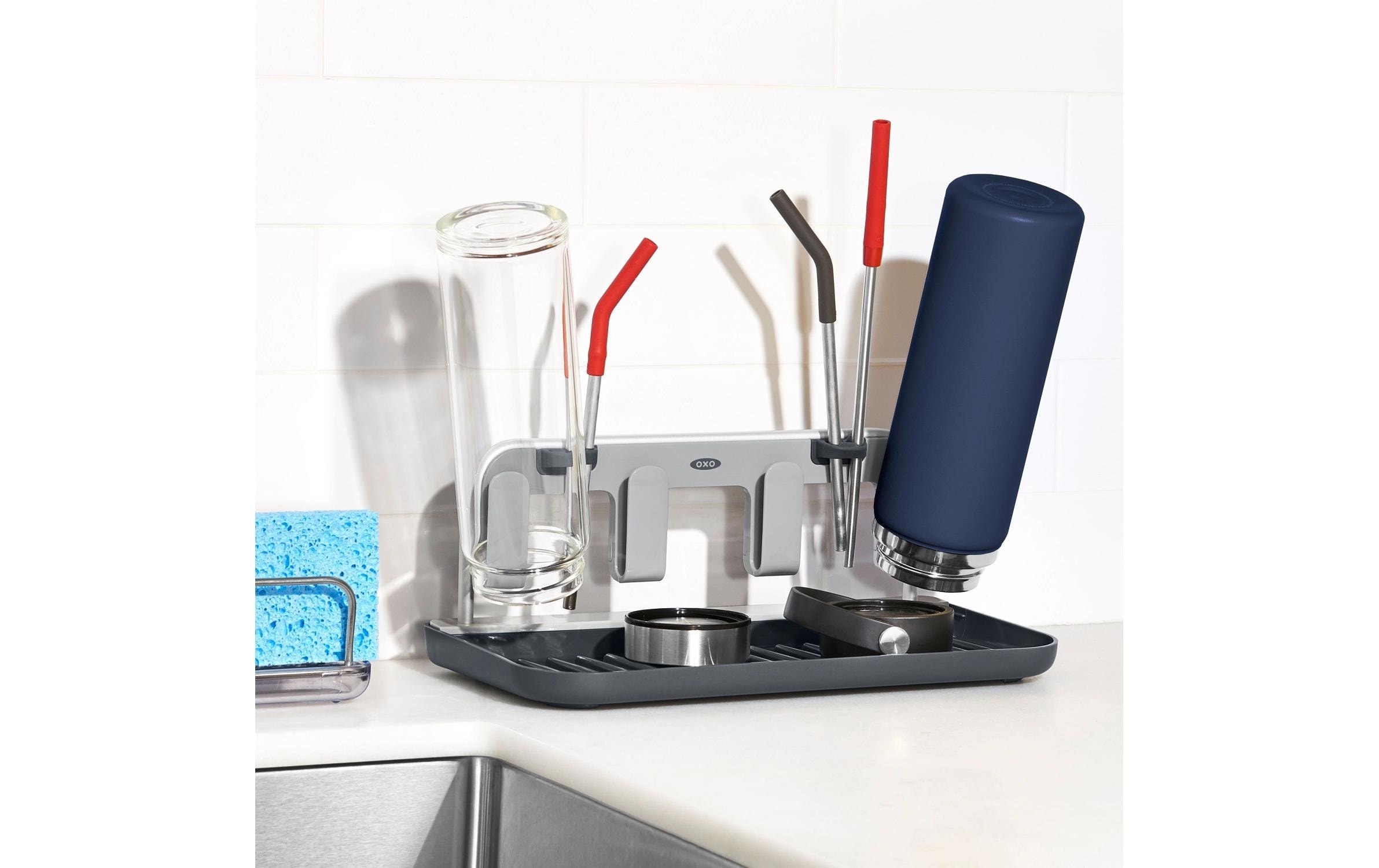 OXO Good Grips Flaschenhalter für Flaschen, mit Aluminiumrahmen