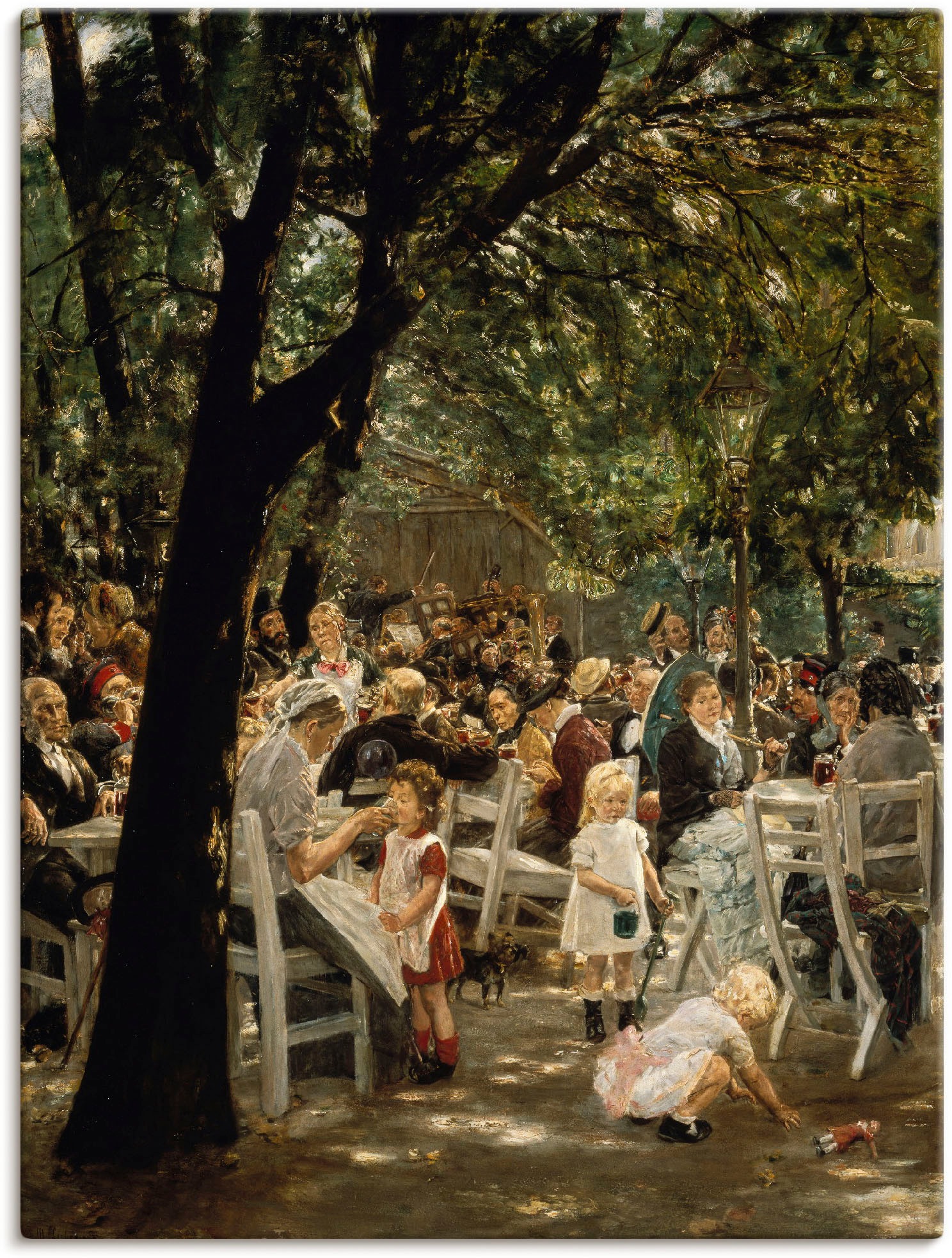 Image of Artland Wandbild »Münchner Biergarten. 1883/84«, Gruppen & Familien, (1 St.), in vielen Grössen & Produktarten -Leinwandbild, Poster, Wandaufkleber / Wandtattoo auch für Badezimmer geeignet bei Ackermann Versand Schweiz