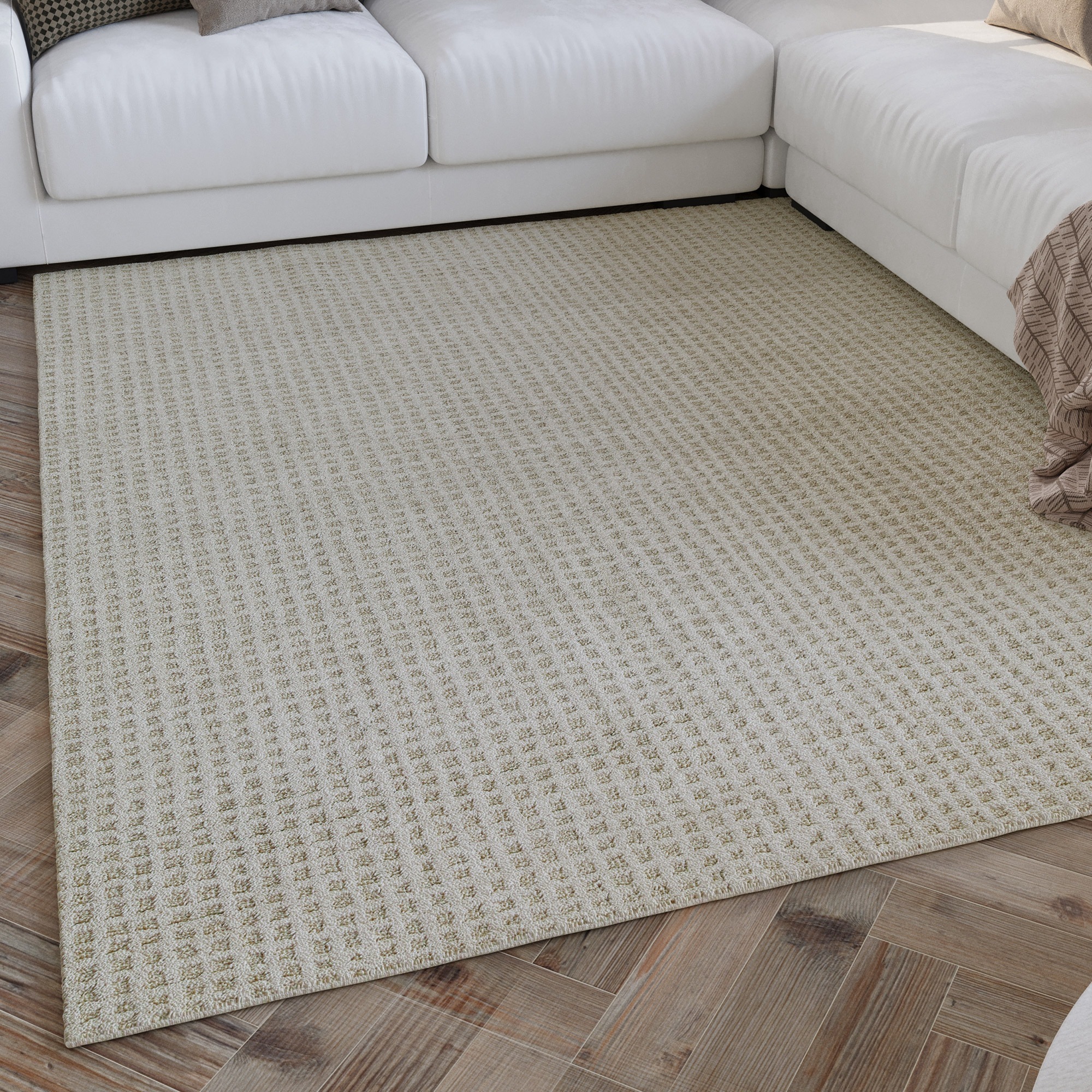 Image of Wecon home Teppich "Hamptons THIRTY" rechteckig 17 mm Höhe Läufer, Kurzflor, Wohnzimmer, Schlafzimmer, elegant, robust, kariert