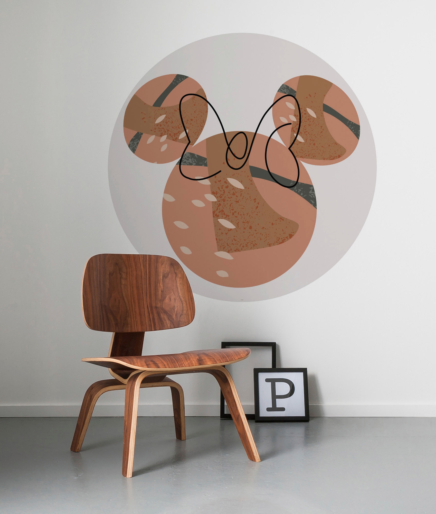 Komar Fototapete »Vlies selbstklebend - Minnie Terra - Grösse 125 x 125 cm«, bedruckt, Kinderzimmer