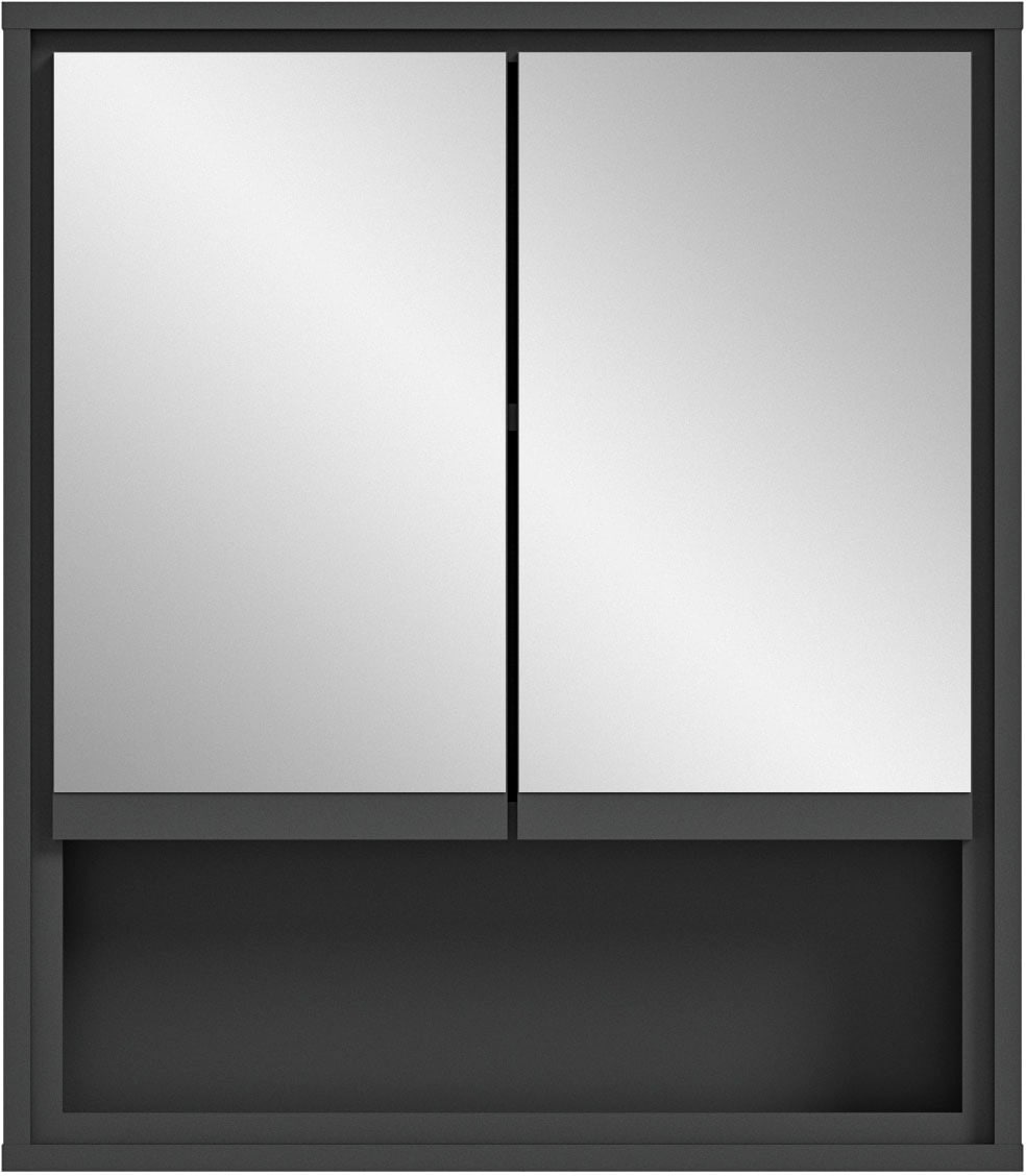 Badezimmerspiegelschrank »Jaru«, Badmöbel, 2 Türen, 1 offenes Fach, Breite 60 cm