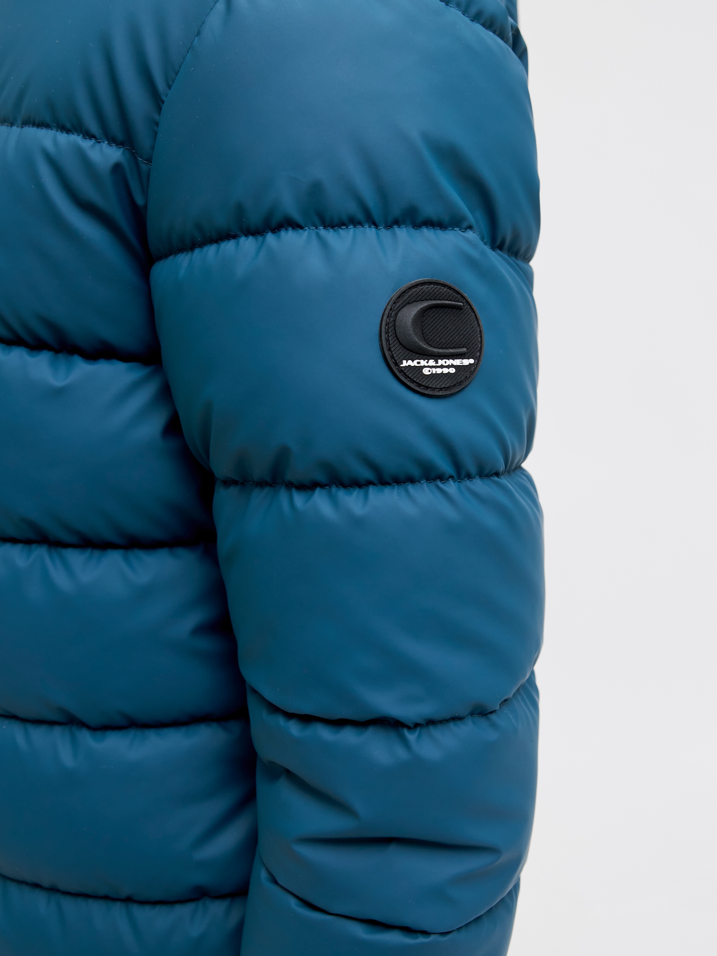 Jack & Jones Junior Veste matelassée »JCOPOINT PU PUFFER JACKET BF JNR« mit Kapuze