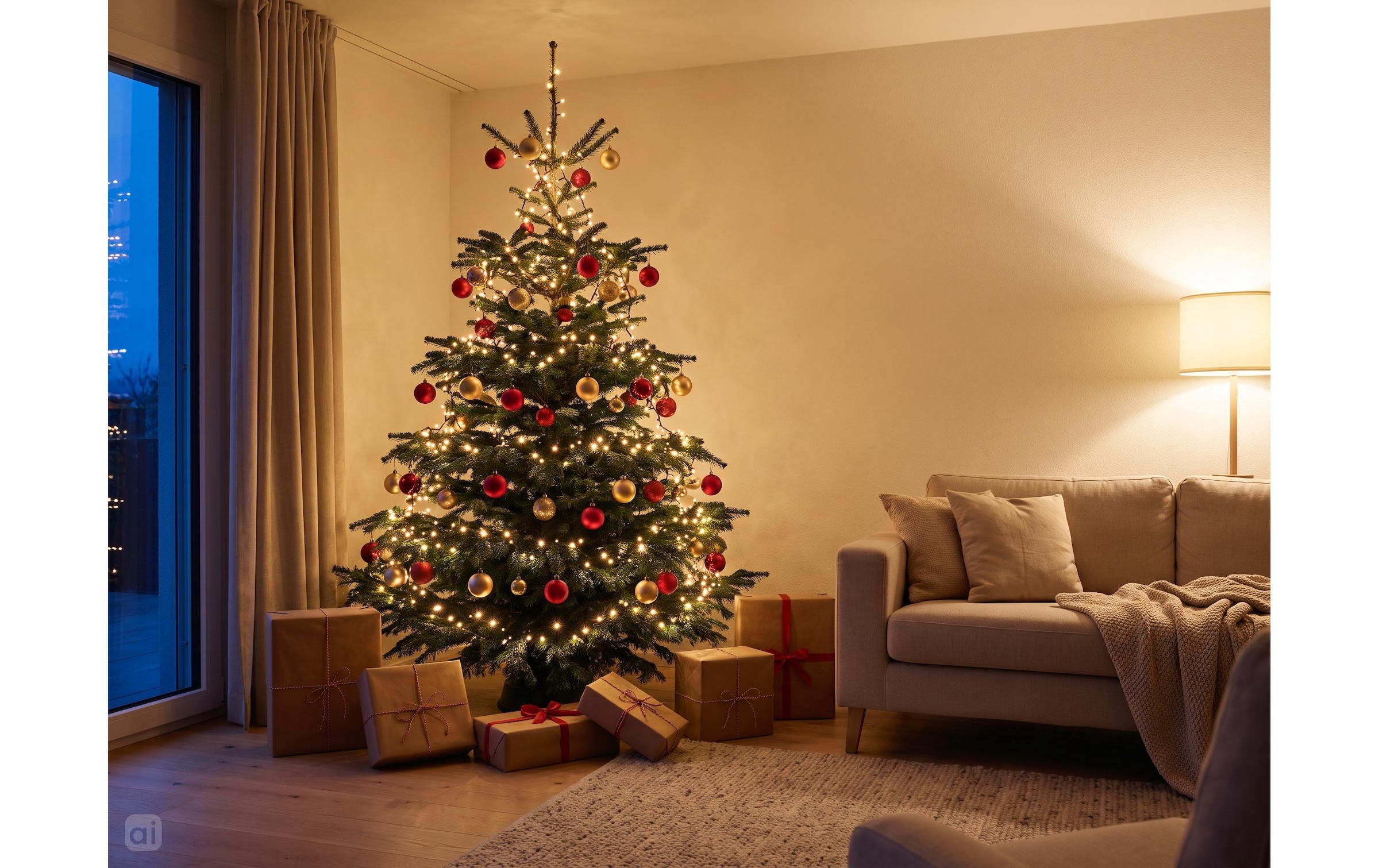 Cocon Lichterkette »Christbaumbeleuchtung, 1000 LEDs Warmweiss, 25 m«