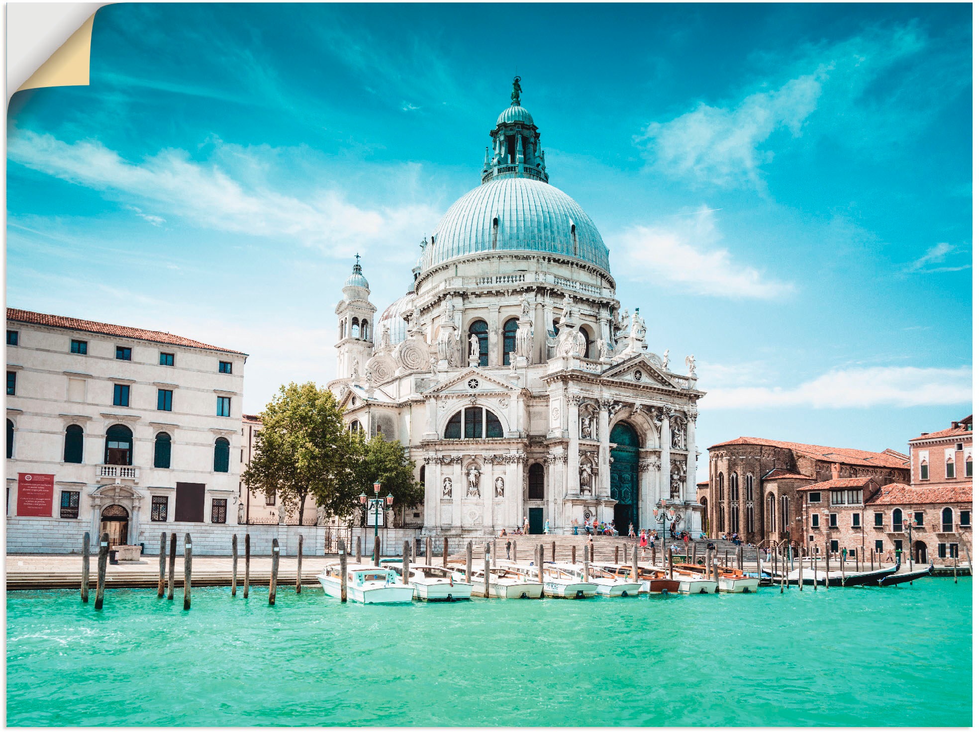 Image of Artland Wandbild »Venedig Santa Maria della Salute II«, Italien, (1 St.), in vielen Grössen & Produktarten - Alubild / Outdoorbild für den Aussenbereich, Leinwandbild, Poster, Wandaufkleber / Wandtattoo auch für Badezimmer geeignet bei Ackermann Versand S