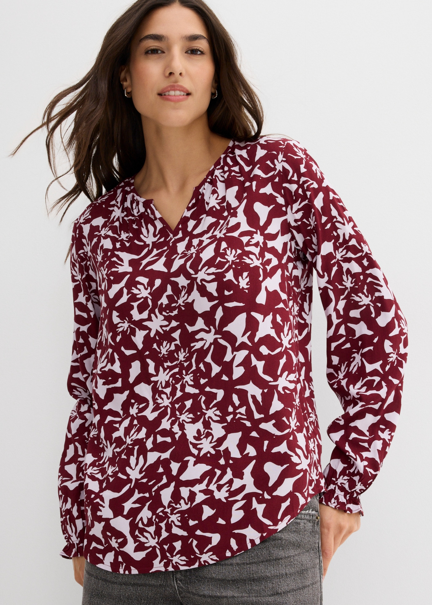 Image of bonprix Tunika luftige Tunikabluse, aus weicher Viskose, Loose Fit, im Casual-Stil